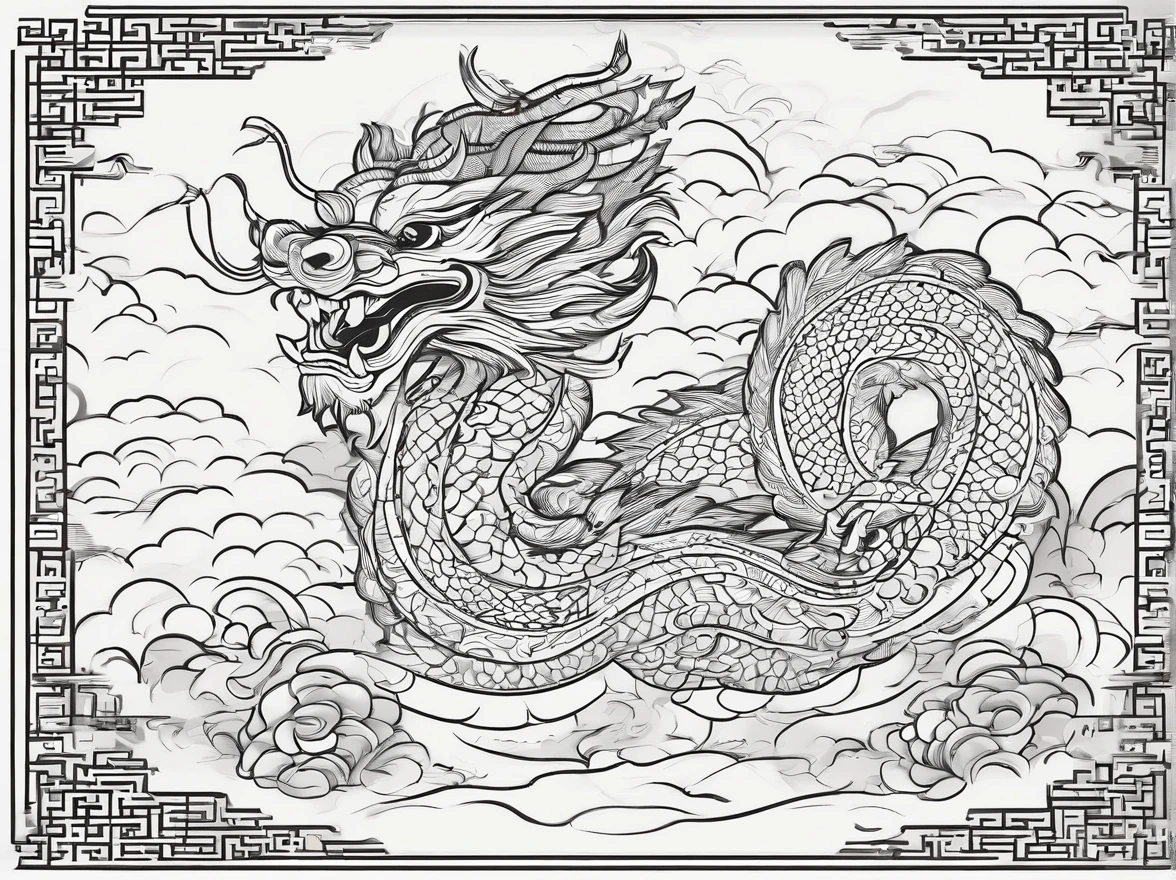 chinesedragon，Traditional Chinese culture，Auspicious clouds，faucet，the detail，Patterns