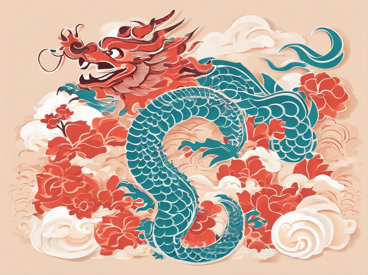 chinesedragon，Traditional Chinese culture，Auspicious clouds，faucet，the detail，Patterns