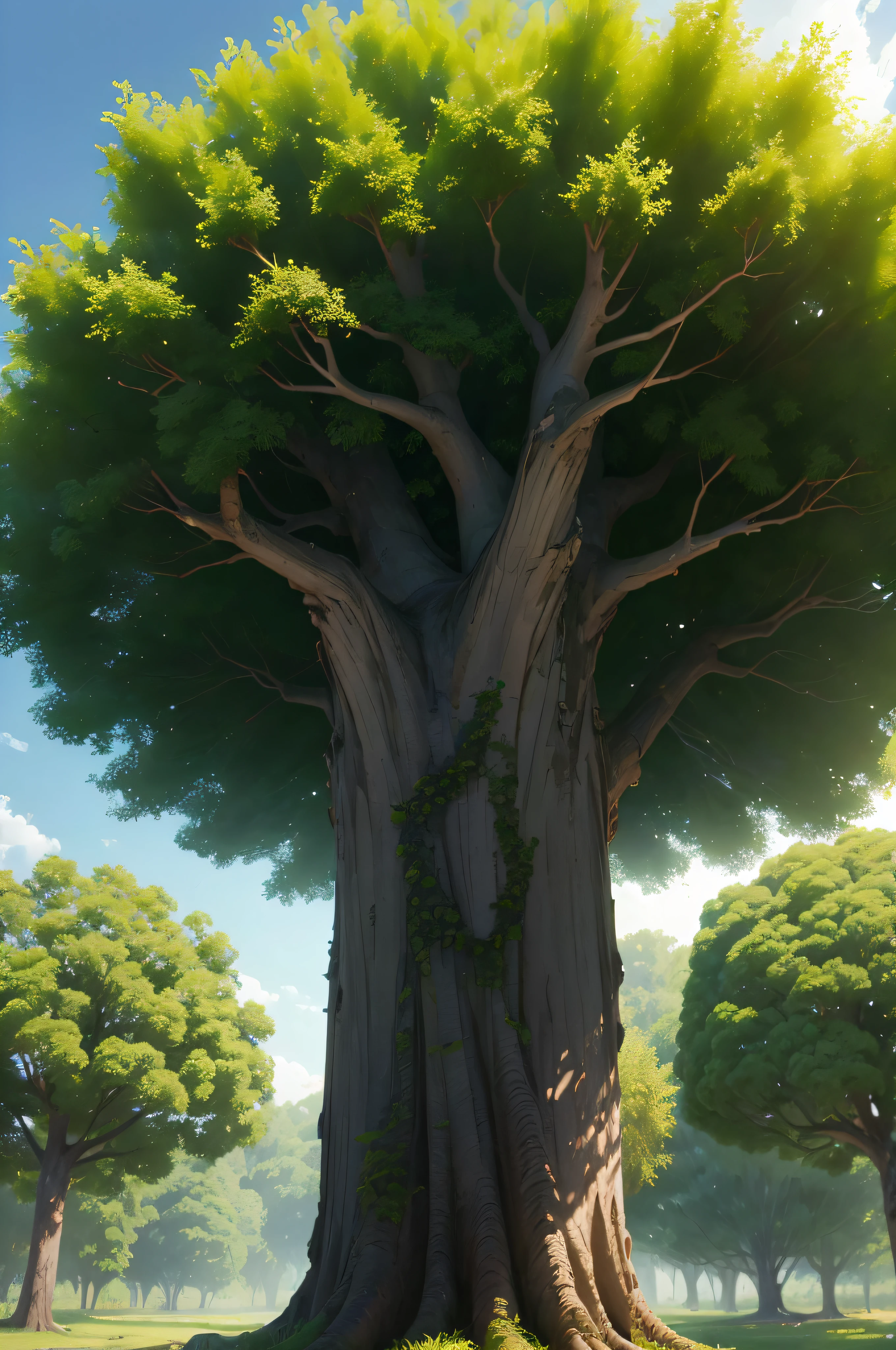 top view under tree