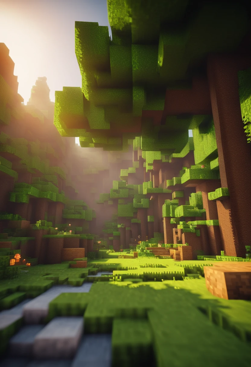 make a minecraft world background