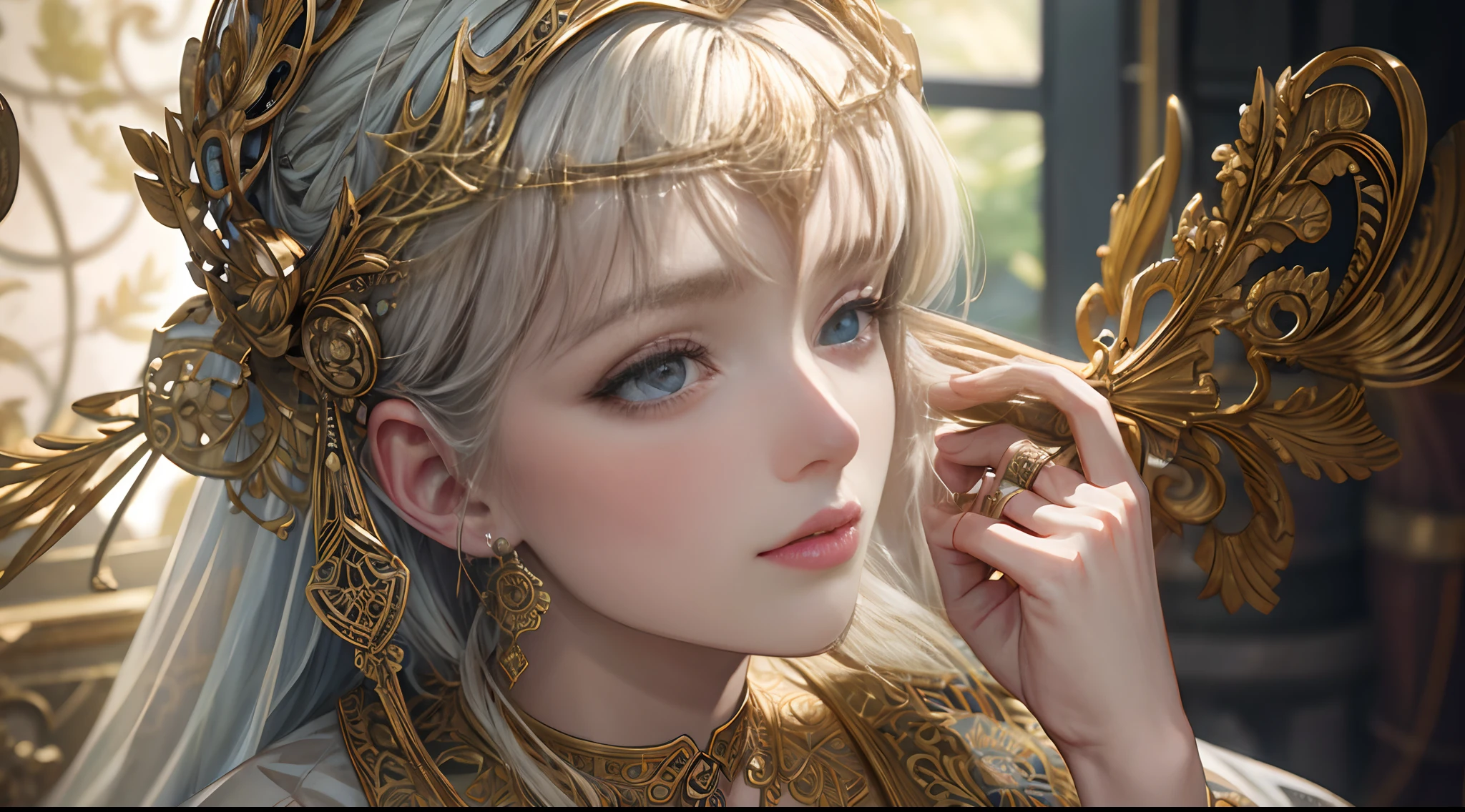Ethereal Bohemian, Woman, intricate details, ornate detailed illustration, octane render, William Morris style, trending on artstation