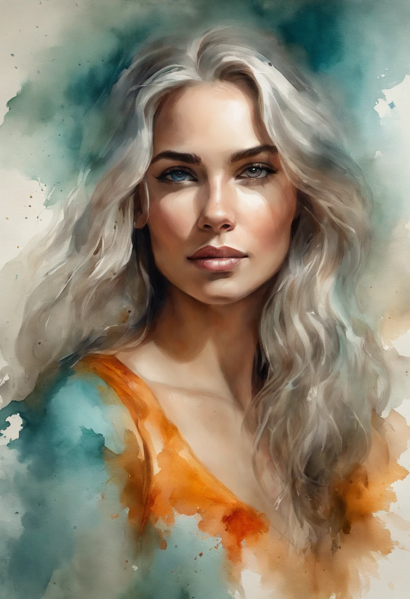 Mulher jovem negra de cabelos enrolados, vestida como Daenerys Targaryen, Beautiful, atraente, paquera, (((visible whole body))), Olhando para o Viewer, retrato, fotografia, pele detalhada, Realistic, fotorrealista, 8k, altamente detalhado, quadro de corpo inteiro, Arte nas cores teal e laranja, RAW de alto detalhe, penetrante, soft and diffuse lighting, profundidade de campo rasa, foco nítido, Hiper-realismo, Cinematic lighting