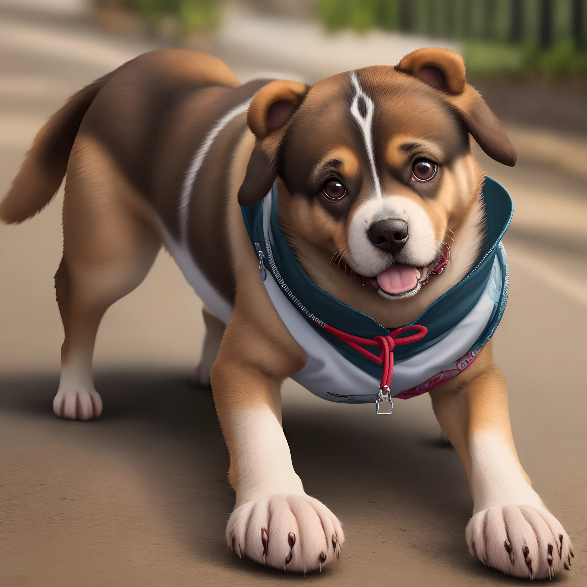 Cachorro na corda bamba
