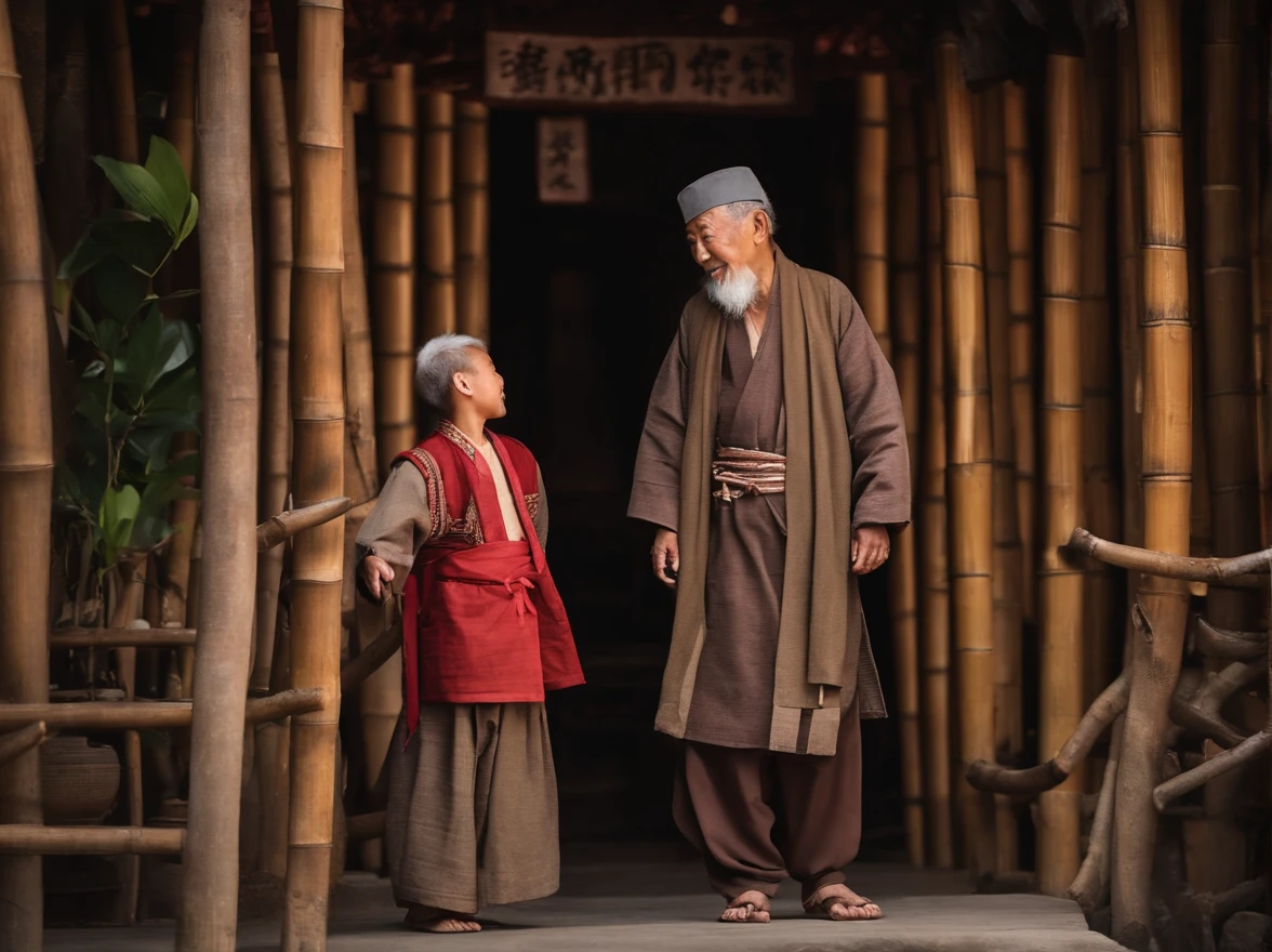 The family temple is going to offer sacrifices, so B carefully prepares all the things used for the sacrifice, and intends to pray for good fortune and longevity. The night before, Miaozhu dreamed that the gods said: "Bing prepared rich rituals and wanted to sacrifice to me. Where did the money come from? He will come tomorrow and tell him not to enter the temple. Ghosts and gods will not accept sacrifices that are not in accordance with etiquette, let alone It is an unrighteous sacrifice!" The next day Bing came to the temple, and Miao Zhu conveyed the words of the gods and refused to let him enter the temple. C was furious and didn't believe it. Just as he climbed the steps, the people who carried the things fell down, and the utensils he prepared were also broken, so C went back in panic. traditional Chinese painting