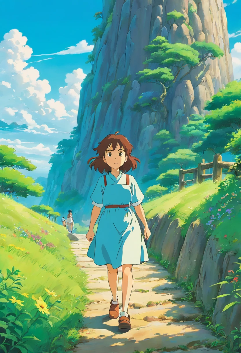 The land is desolate, Nothing, Ghibli-like colours, highres, super detail