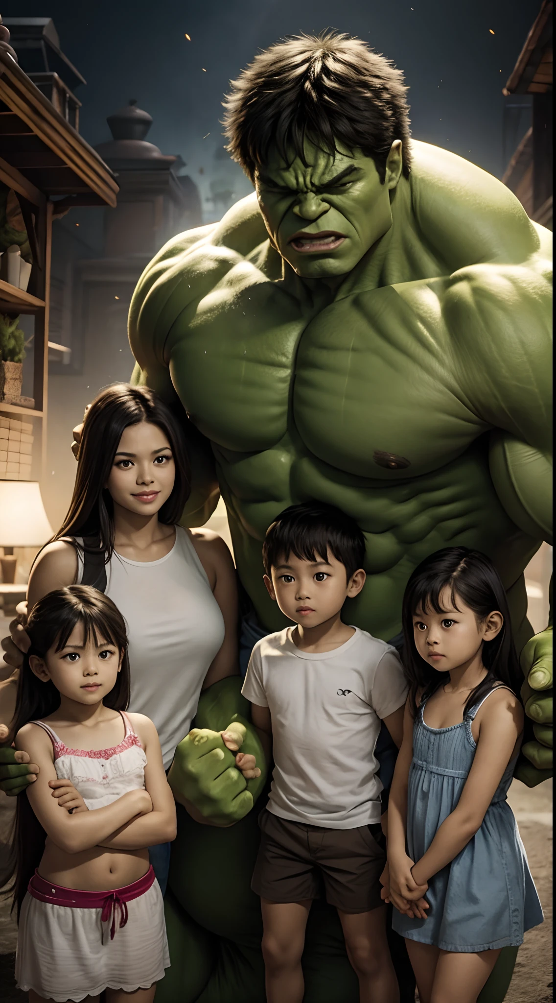 Hulk with family