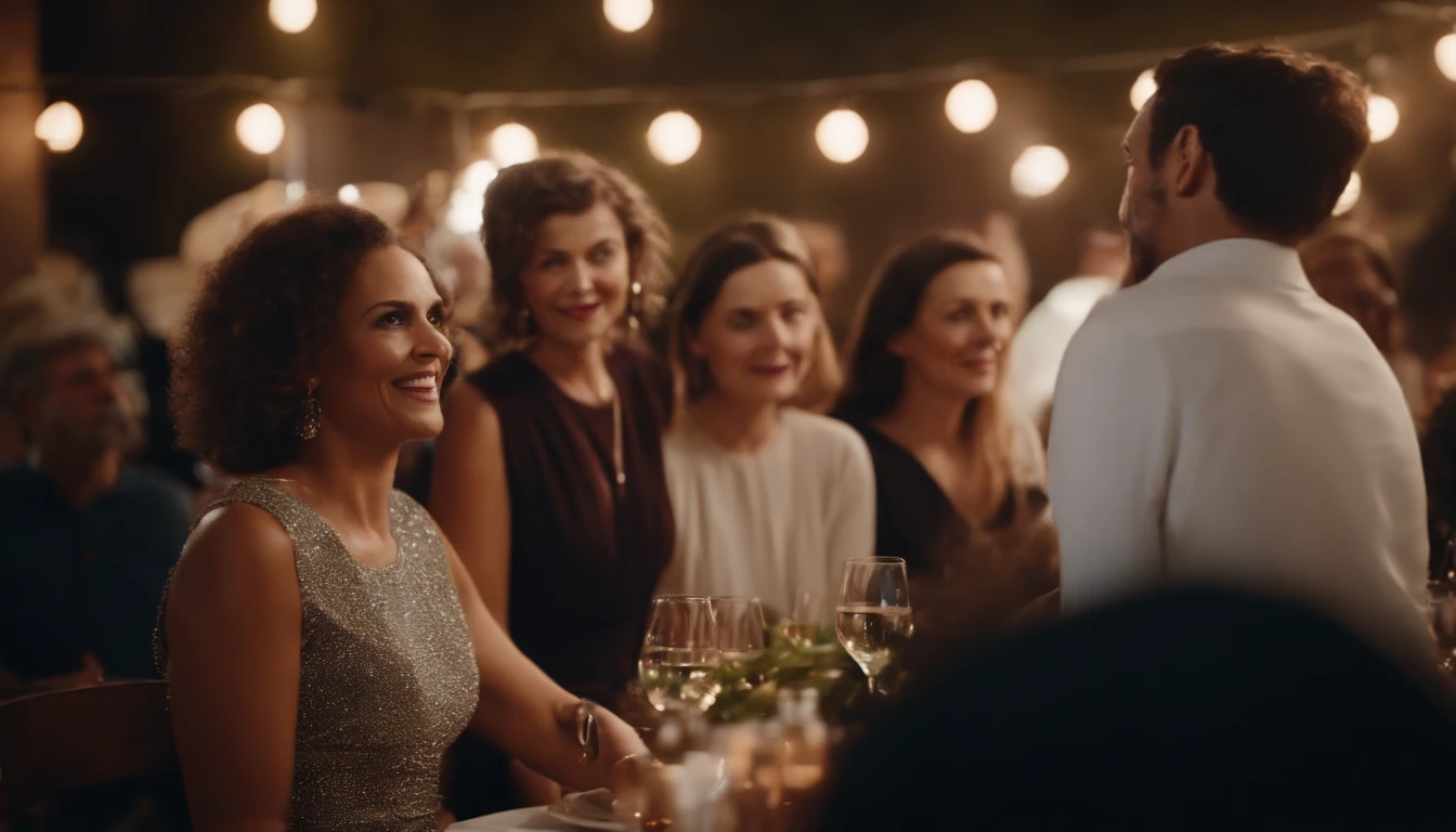 Meet old friends at a reunion party