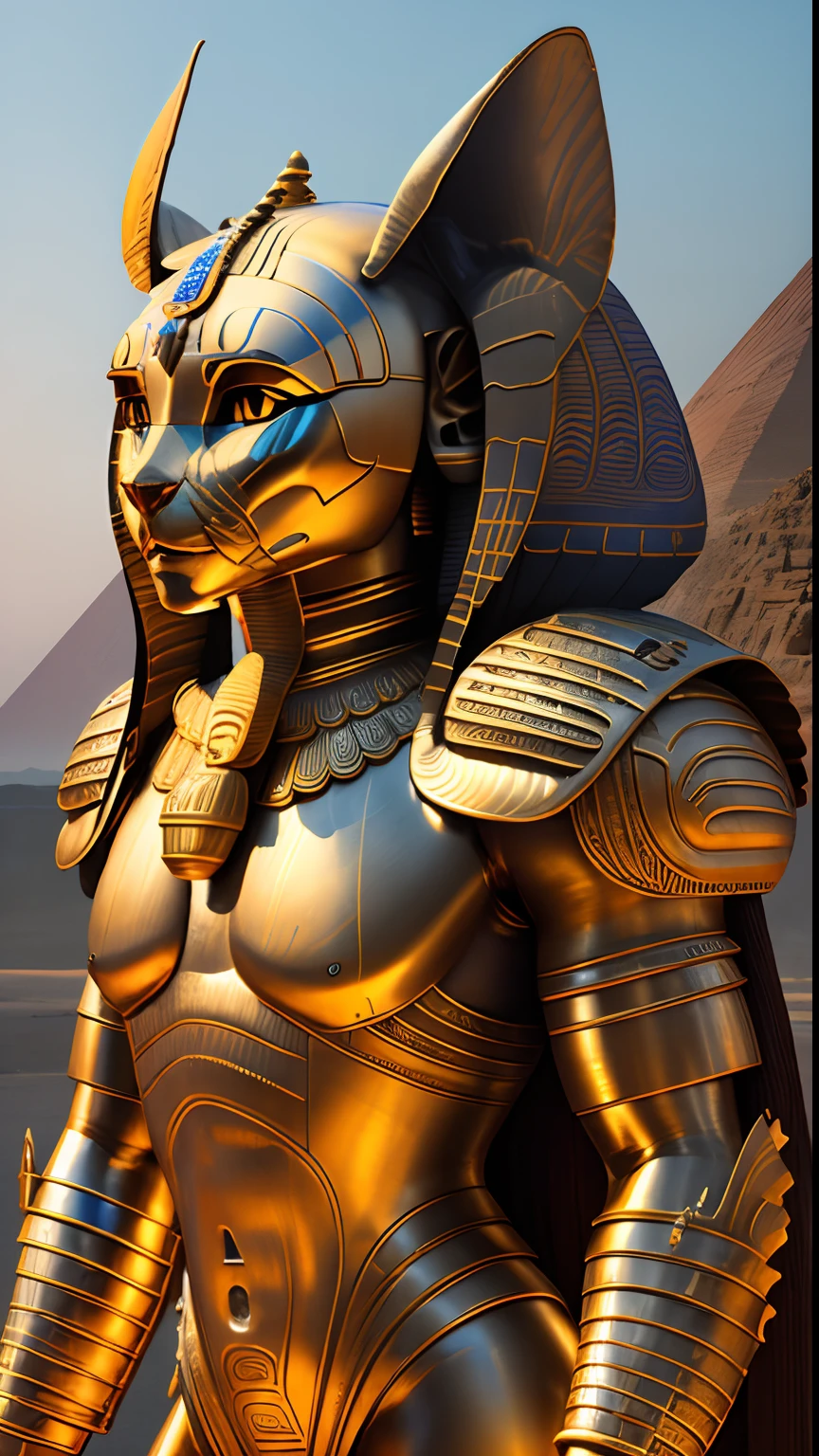 Animalrizz   (( sphinx )) 10, masterpiece, highres, Absurd,photorealistic portrait, Parley_armature,Egypt, Mummies in armor ,Wear Parley_armature, Massive futuristic armor, running, move,