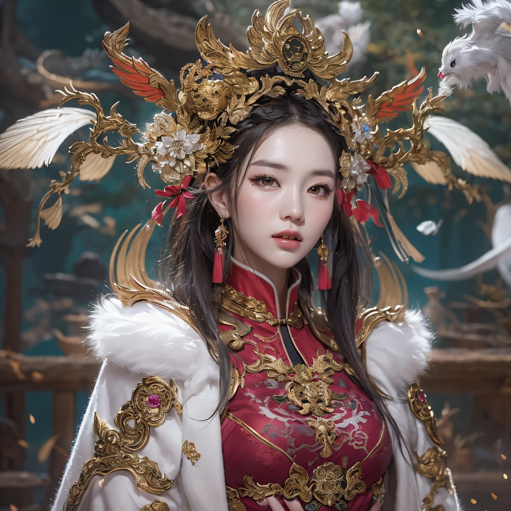 A lot of female executives came with the names that were：Murong was happy、Murong Ziyan、Murong Ruxuan、Murong Ruonan、Murong Bingxia、Murong Shiya、Yingzhen、Murong Xiaoyi、Mu Ling Qiuhe、Take the cold、Yimei、Daiyun、Murong Yajing、Mengjie、Ling Wei、Meilian、Panhai、Ying Yan、An Jun、Mi Rou、Chunan、Autumn butterfly、Qianyi、Murong Anlu、Shirui、Mountain geese、Youling、Incense、Murong Xiaolan、Murong Yushan、Leng Zhen、Murong Qiucui...（（Red and white mech girl））National wind circle，Flying nine-tailed fat skull flame ethereal toad star，Golden-black damask white rabbit fur bra，Fuchsia pink diamonds, Tulle burgundy diamond shin guard，CG ，Light orange full set of thick mechs，Giant，, Realistic secret girl rendering, detailed face of a asian girl, Reality in the secret world, Smooth CG art, Realistic. Cheng Yi, Realistic secret style, A lovely secret rendering, 8K portrait rendering, Render character art 8 K, Kawaii realistic portrait，Golden-black damask white rabbit fur bra，Fuchsia pink diamonds, Tulle burgundy diamond shin guard((ultra real detailed.mecha-girl)Mink cotton suit mech，Bright blue and white feathers gold silk shoulder pads，Shi Zhonghu Huhu female Taoist priest，Tailfire，Tattooed with，Genius ratio，Silicone texture，Short bright purple hair，3D modeling，4K,8K,16K smooth (Masterpiece, Top quality, Best quality, offcial art, Beauty and aesthetics: 1.2), Very detailed, Colorful, Most detailed, branches,mecha-girl, （Mards）mecha-girl（canyons）， （Linen future mech girl）， Angry fighting stance， looking at the ground， Batik linen bandana， Crane pattern long sleeve garment，Mecha Maiden Canyon（Abstract propylene splash：1.2）， Dark clouds lightning background，Sprinkle with golden mech girl powder（realisticlying：1.4），Black color hair，Flour fluttering，rainbow background， A high resolution， the detail， RAW photogr， Sharp Re， Nikon D850 Film Stock Photo by Jefferies Lee 4 Kodak Portra 400 Camera F1.6 shots, Rich colors, ultra-realistic vivid textures, Dramatic lighting, Unreal Engine Art Station Trend, cinestir 800，Flowing black hair,（（（Red and white mech girl））），Front view，Pure transparency，Wear boxing gloves，Ice is permeable to gas，Film light and shadow，Panorama ultra-wide angle，extremely happy，The texture of the real person is delicate，Strong visual impact，Hyper-detailing，Dream girl，Refined face，prettyeyes，high saturated，Wear reflective sunglasses with a thick gold thread，crystal-clear，Good interpersonal skills