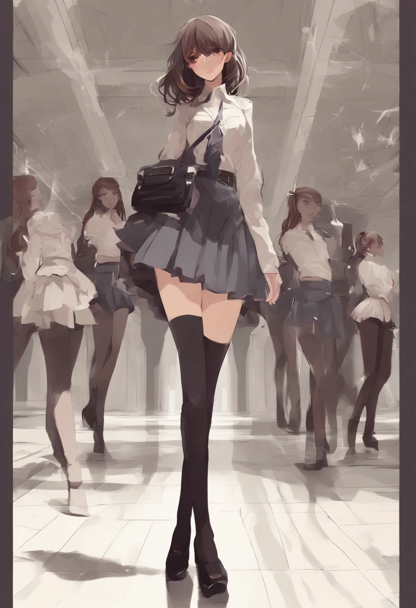 Colegiala siendo nalgeada por un hombre,  minifalda corta, ropa interior blanca, trasero muy sexy, trasero grande, ropa interior ajustada, en el colegio