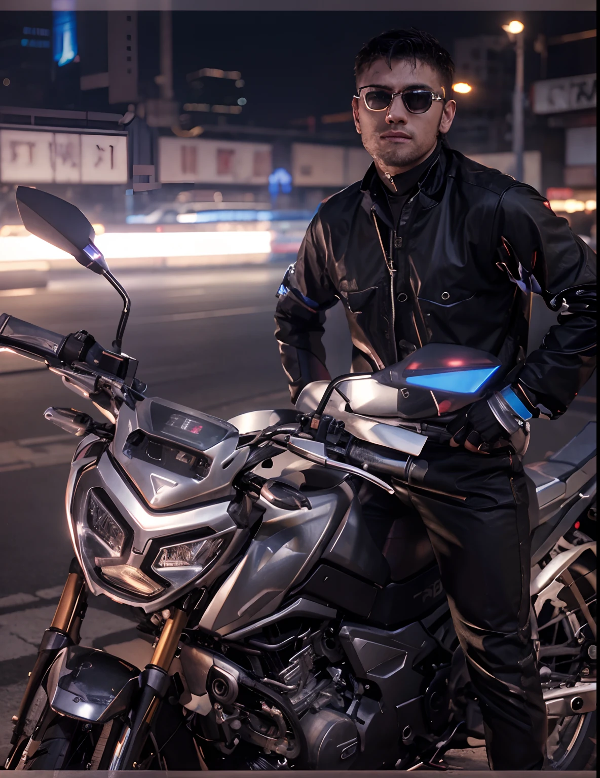 Change background cyberpunk handsome boy realistic face 8k resolution