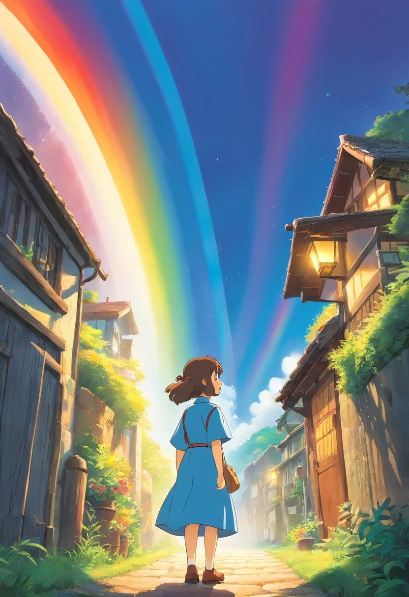 The light is directed strongly A rainbow is formed illustratio