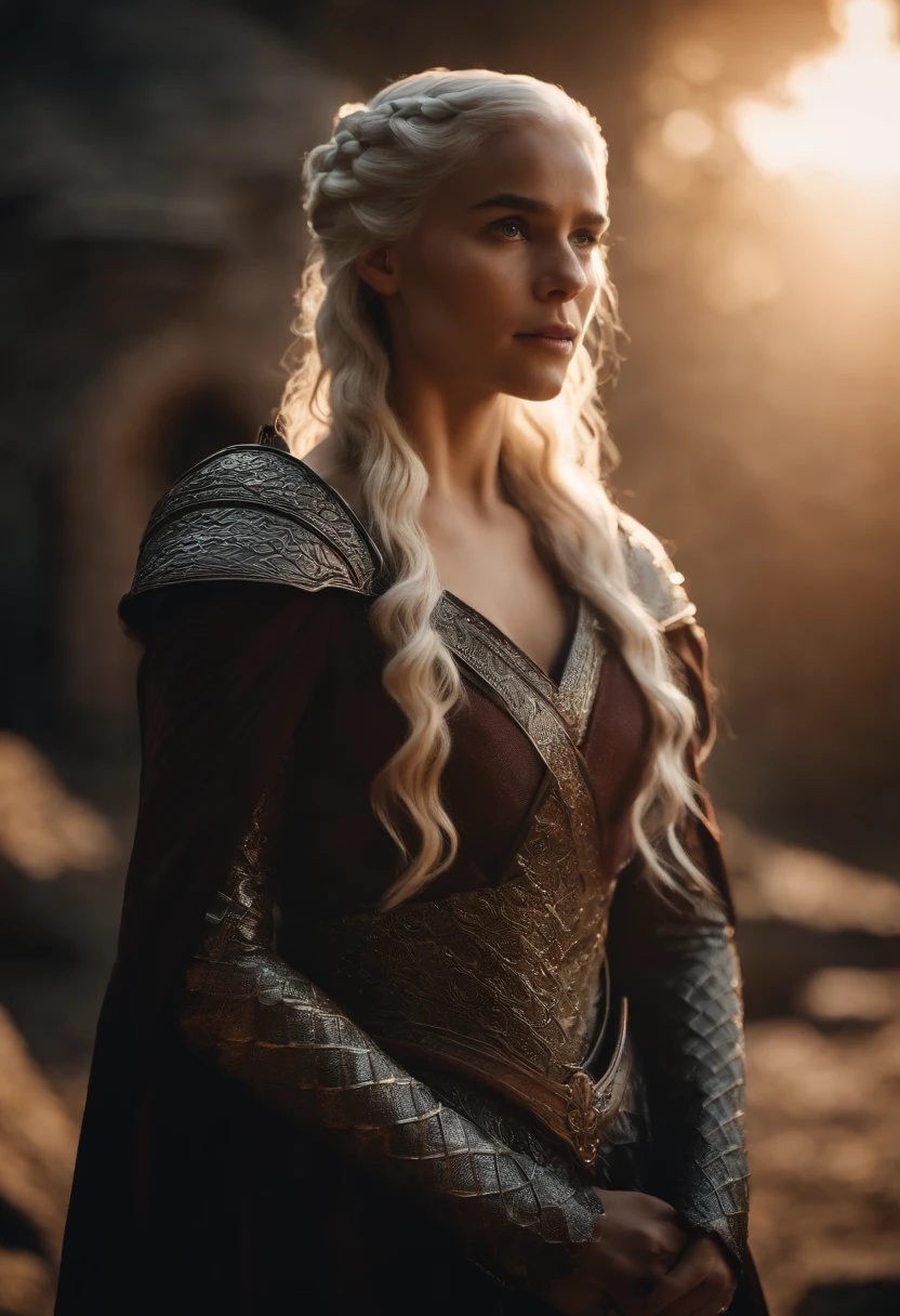 Rhaenyra Targaryen,from the House of the Dragon series, montada em sua dragoa Syrax