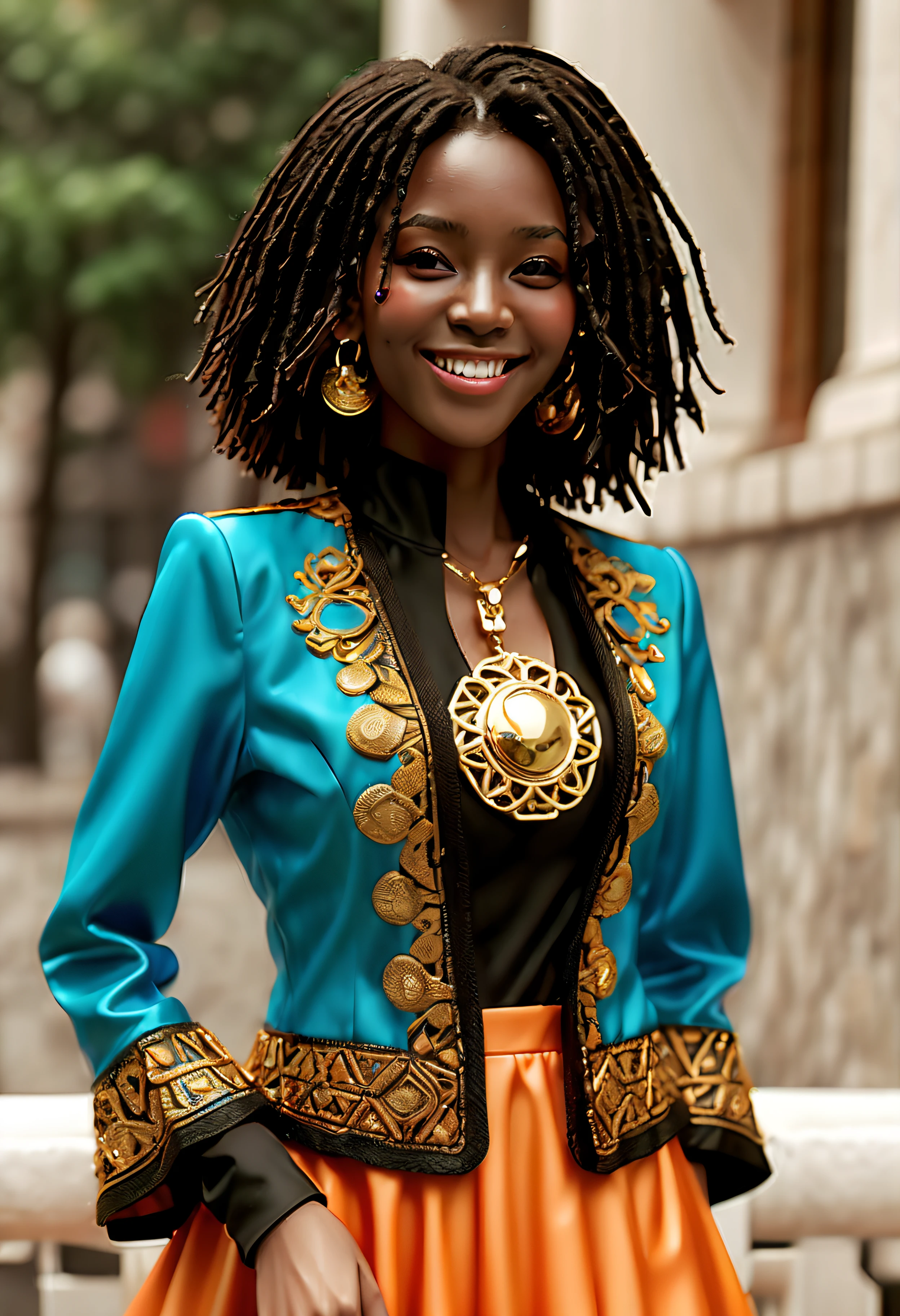 pro-photorealistic Heroe suit outfits epic eyes utra Masterpiece deep path urban equirectangular sunLight Beholder 🎈🍦🍹❤🔆🕡(😘👩🎀👗⚜👒🥿👡🩲💅)🎪🎢🎡🎠saturate meticulously intricate ultra optimal ultra_high-quality accurate ultra_high-detail ultra_high-resolution color-coded shading perfection reflex reflection extreme improved Octane_rendered opengl-shaders glsl-shader UHD XT3 64K DSLR HDR unrealengine5 "Ororo Munroe" Baroque symmetrical ((Goddess athletic Diva african black hairstyle dreadlock curly agate blackess skin tanmed epic gorgeous clean cheekbones effects rougeoiment embarrassed lazuli ultra beautiful yeux dark brown pupils black irises turquoise sapphires ecstatic open mouth teeth obvious smile (tougue fall droplet water drop of water) cape levitating jacket floating Bridaldress Dickey Collar Charm Elastic Lace Turtleneck Sleeve Blouse Pullover Lining clavicles shoulders:Open papillotes white leather breasts fine sideboob satin safran orange yellow skirt soies assorties lace corsait gothic zip tin livid red thick amples spinelles nombril revealing diamond heart chastity_belt silver adorned padlock Gold lock pubis scarlet pubis-hairy obvious indigo garter snap thighs legs boots)) --v 5.2 --s 1000 --c 20 --q 20