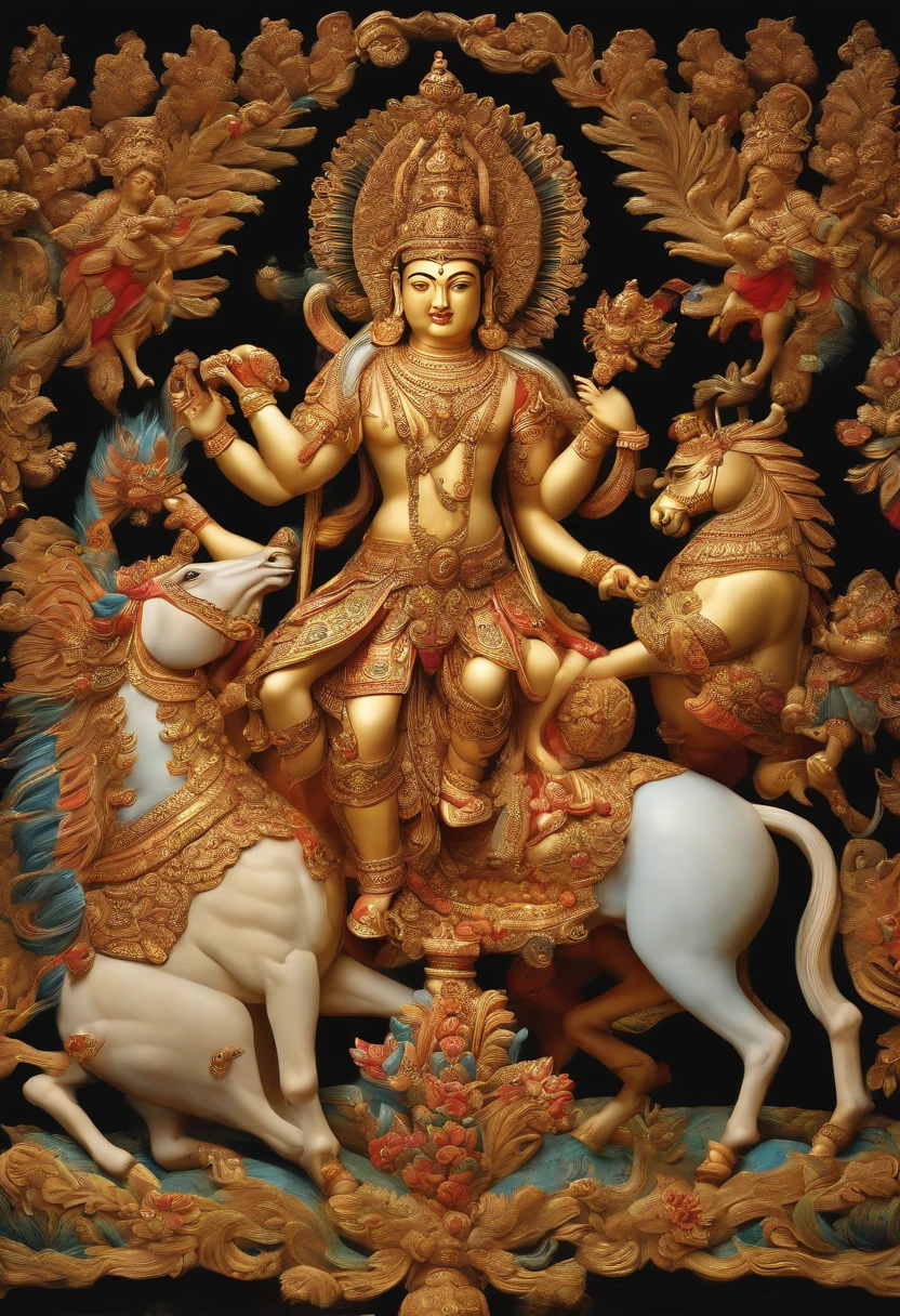 Hayagriva having torso of man and head of horse