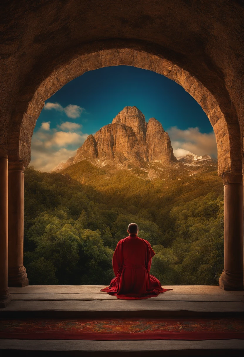 man praying heaven board
