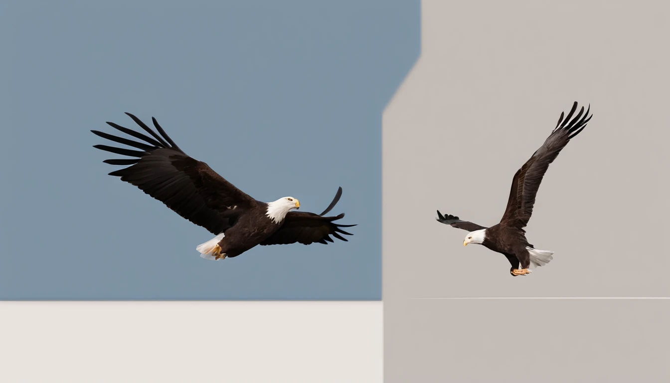 I'm talking about a rabbit，And an eagle is fighting