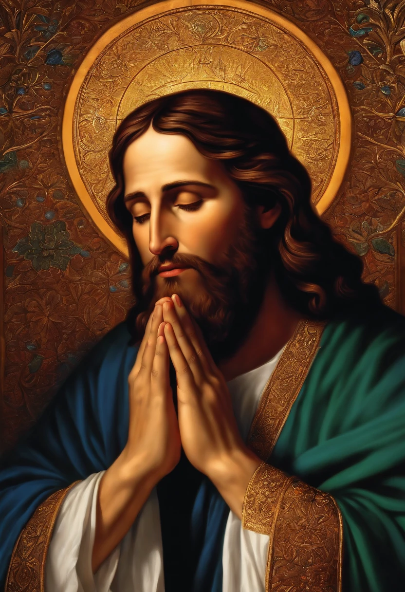 man praying,Jesus ,heaven,board