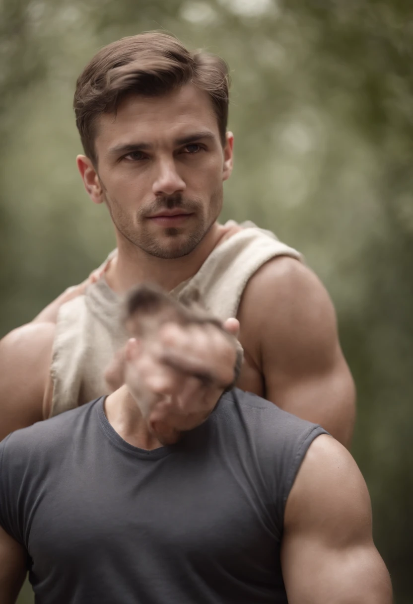 Un hombre musculoso
