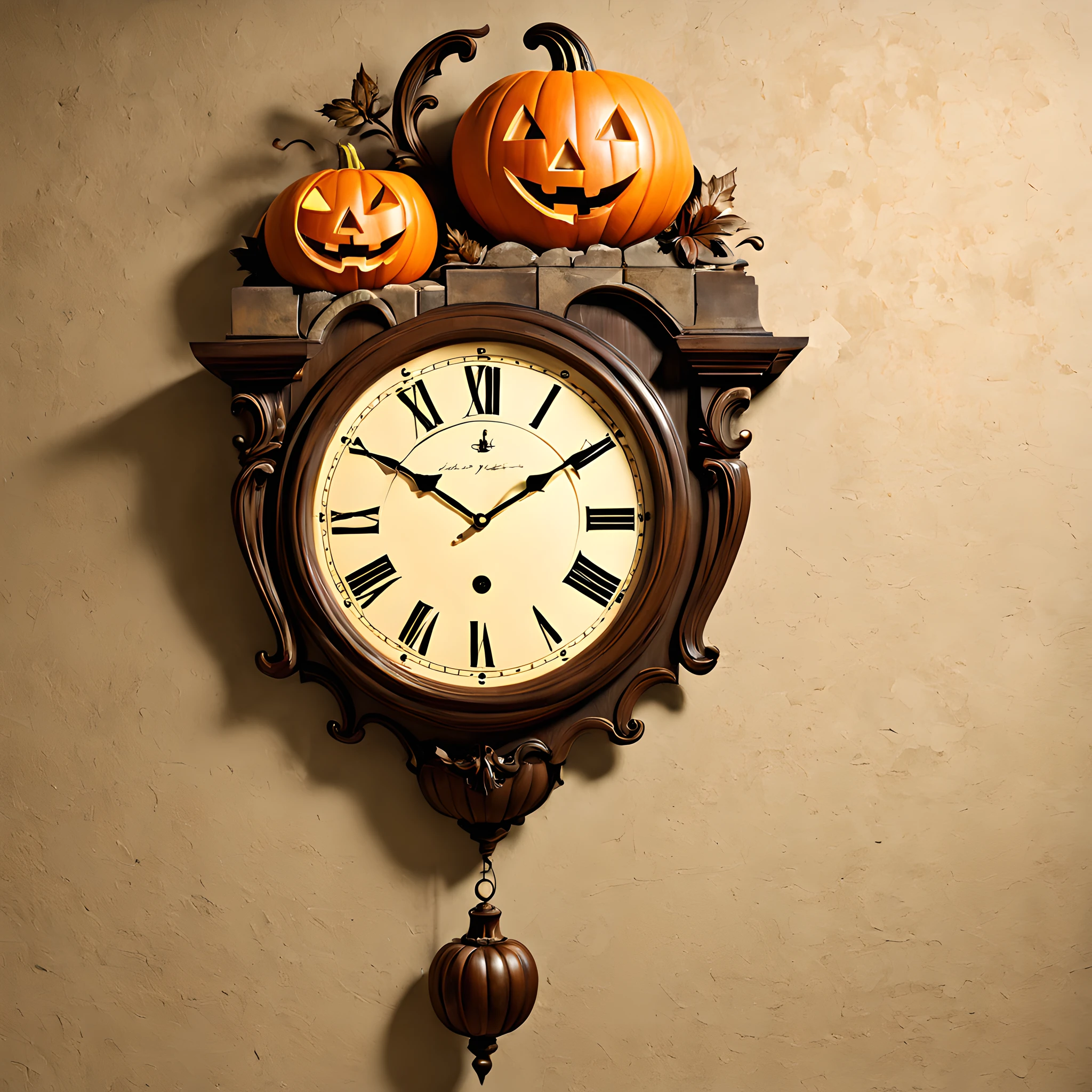 Antique House、Ruins of the West、Wall clock T、Jack-o'-lantern swaying in a wall clock、