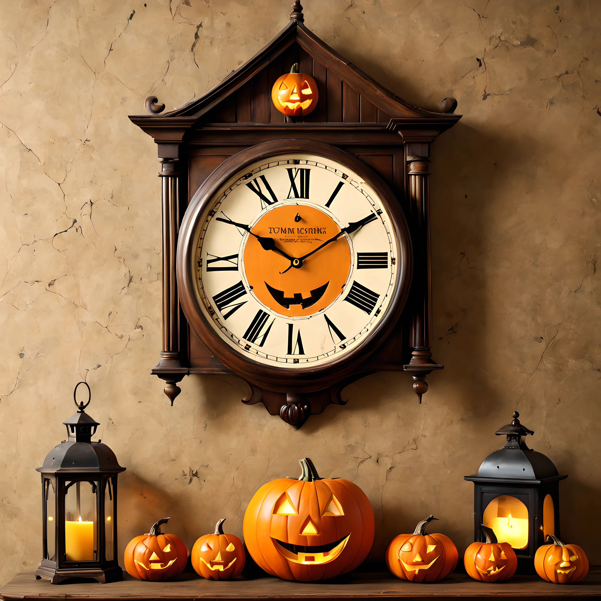 Antique House、Ruins of the West、Wall clock T、Jack-o'-lantern swaying in a wall clock、