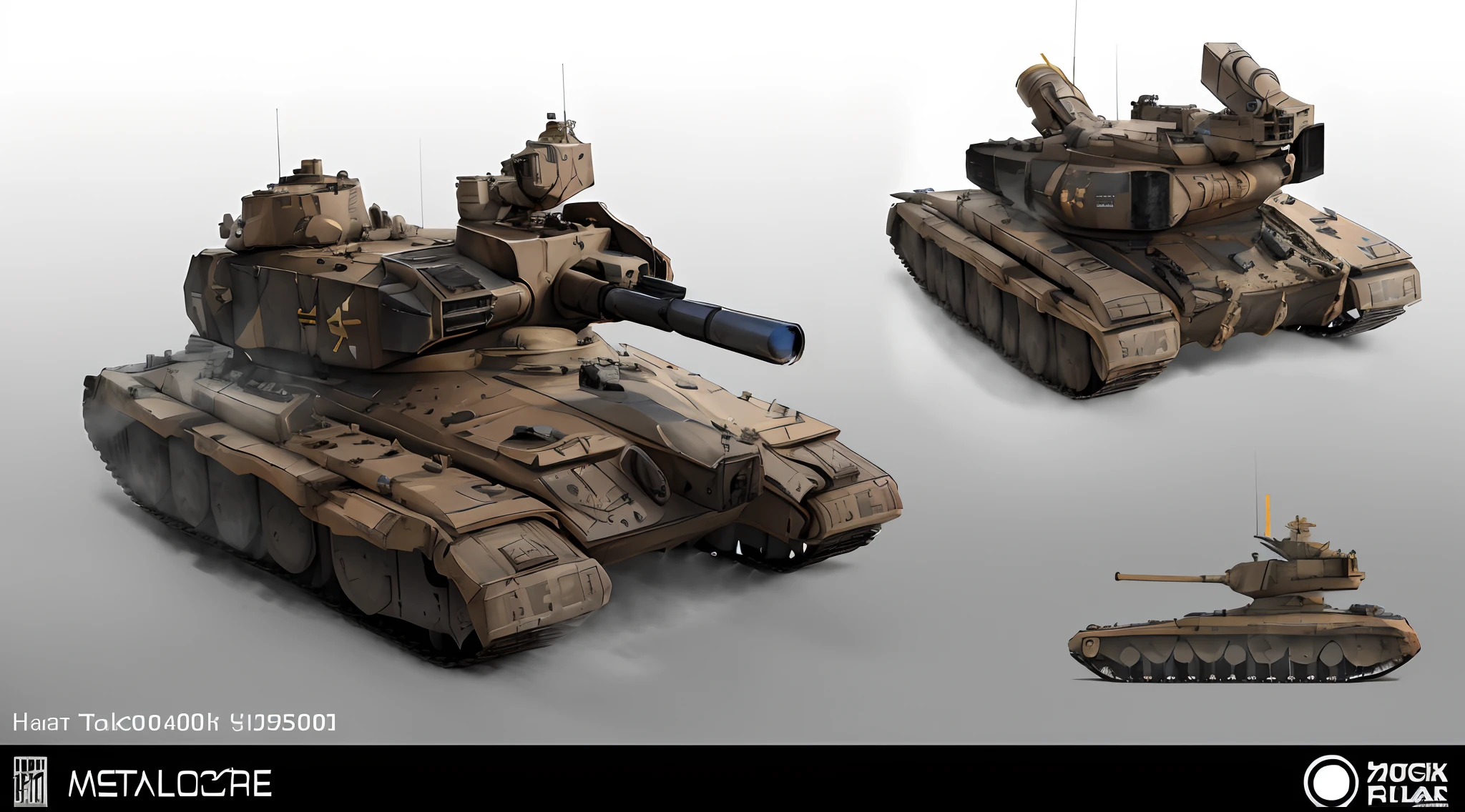 The tank with a gun on top has two different views, futuristic battle tank, concept art-h 640, hard surface concept art, concept art like ernest khalimov, 3 d octane render conceptart, viktor antonov concept art, mechanized art concept, futuristic low-poly battle tank, rendered in keyshot, concept art h 8 0 0