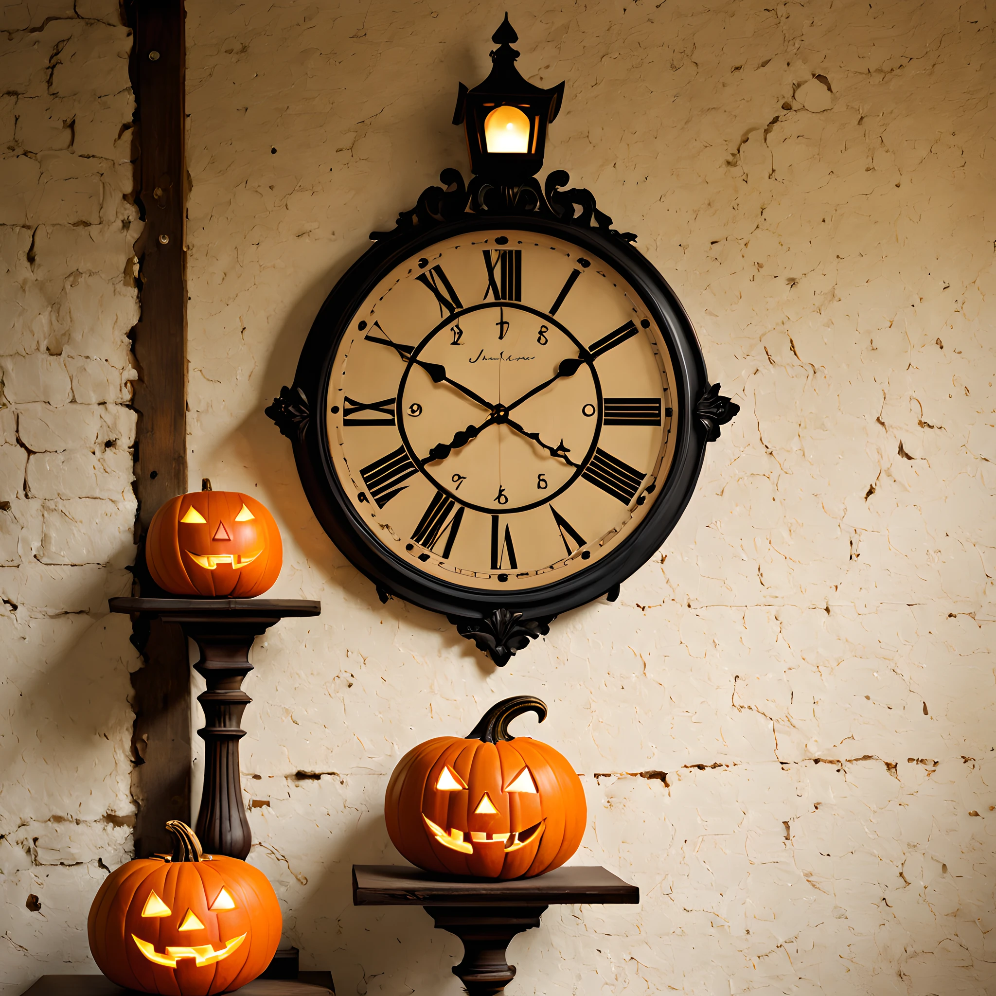 Antique House、Ruins of the West、Wall clock T、Jack-o'-lantern swaying in a wall clock、