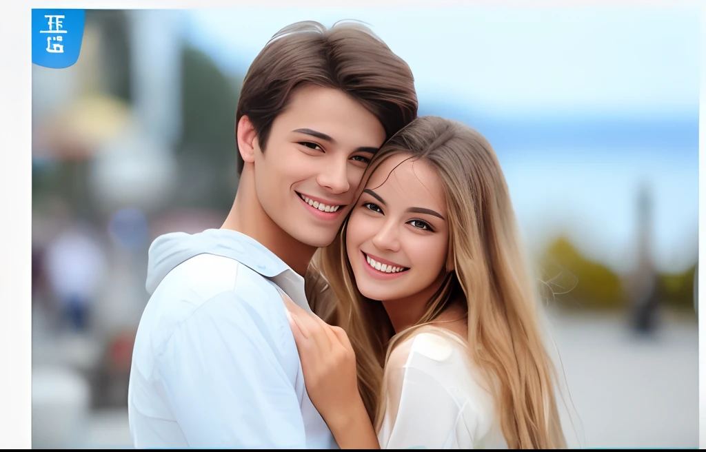 there is a man and woman that are smiling together, smiling couple, happy couple, lovely couple, romantic couple, couple pose, smiling at each other, man and woman in love, beautiful girlfriend, perfect smile, attractive girl, flirting smiling, smiling :: attractive, soft amazed smiles, happy and smiling, couple, date, teen, beautiful white teeth, man and woman