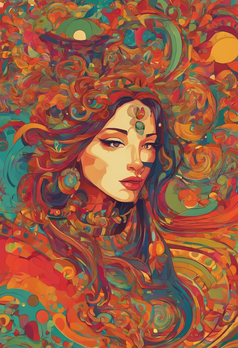 ((Best Quality, 8K, masutepiece :1.3)), 1girl in, Beautiful woman: 1.3, Beautiful face, Sensual body position, showing butt, Woman with full body horizontal, Saturated colors, psychedelic image, nffsw, mandalas, fractral, The costume, The tattoo, Painted body, bride, Slouching body, Art similar to Alex Gray's art, Lots of color saturation, Woman, vortex, A hyper-realistic, planet earth, burning, Galaxy --auto --s2