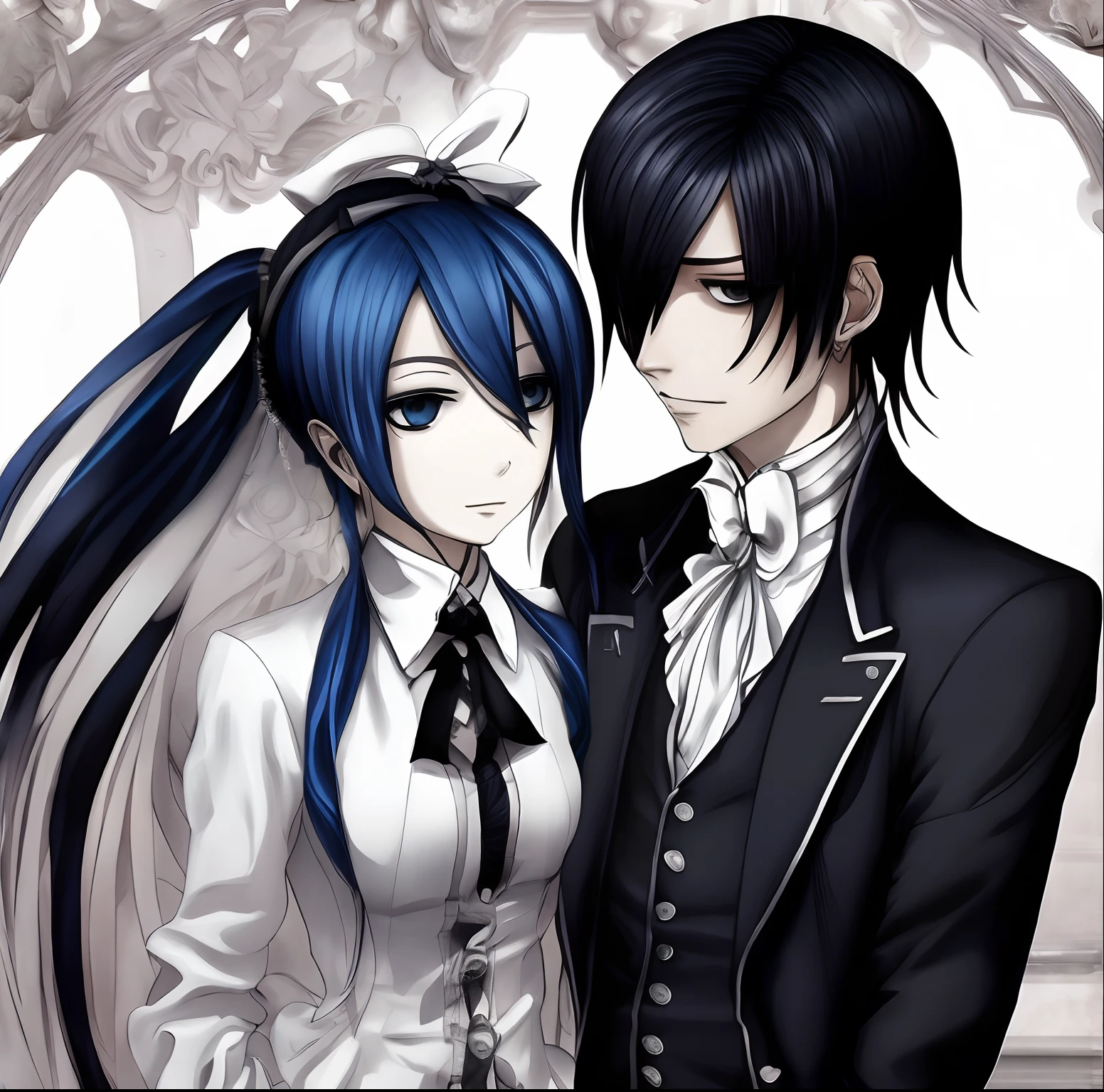 Black Butler ciel en couple avec Sebastian