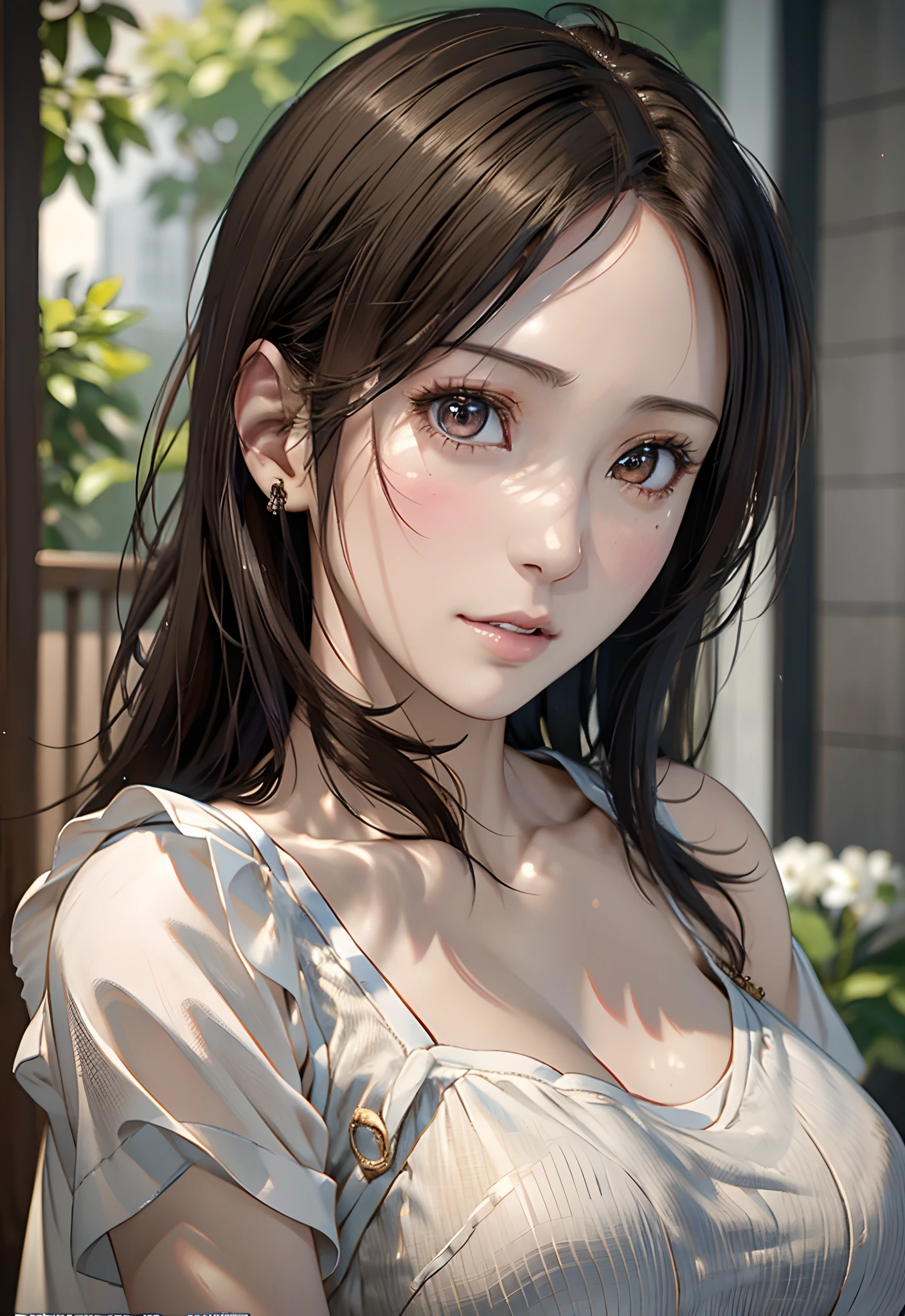 Pee (incontinence: 1.47), fashion trendy beautiful and attractive woman, gentle and attractive Chinese beautiful woman, Korean (kpop idol), delicate and sexy collarbone, attractive oval face, double eyelids, smart [peach] flower eyes, pink lips, small nose, bare shoulders, focus on face, [[face close-up], ultra high definition, super detail, White off-shoulder lace shirt, (((white lace panties), fresh and impressive, natural (large: 1.25), (kneel on the ground), (legs wide open), (legs spread), (from a low angle), (upright 1.5), (shiny skin: 1.4), (low angle)), perfect figure, areola, cleavage, armpit wrinkles, (floor urine)), (NSFW: 1.05), ( Showpiece, top quality, high precision)), one girl, (big, photorealistic: 1.4), (slightly above the camera, looking up at the camera, looking up, looking up at the camera, staring at the camera))), solo, solo, white background, snow-white background, mouth closed, happy smile, pretty black hair, short hair, big eyes, pronounced double eyelids, eyelashes, ears out, long neck, long neck, Absolute area, ((close-up of face, short hair with bangs)), 19 years old, attractive proportions, shiny skin, clean collarbone, golden ratio face, perfect face, teardrop mole, chest mole, bangs, clean bangs, beautiful bangs, lip gloss, thin lips, white skin, undressed, big breasts, small face, staring at the camera a little upwards, ((smiling a little at the camera, really nothing pure white background, very big, big big, big breasts)), ((((uniform, shirt))))