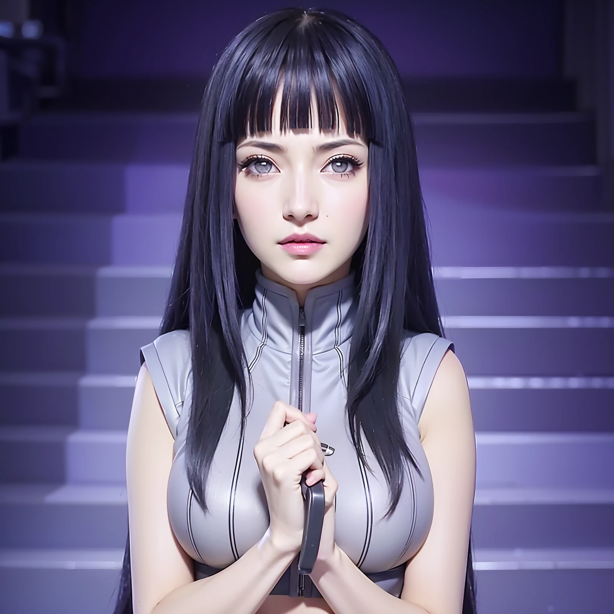 Hinata Hyuga, Fotografia Extremamente Realista, sexy, 8K