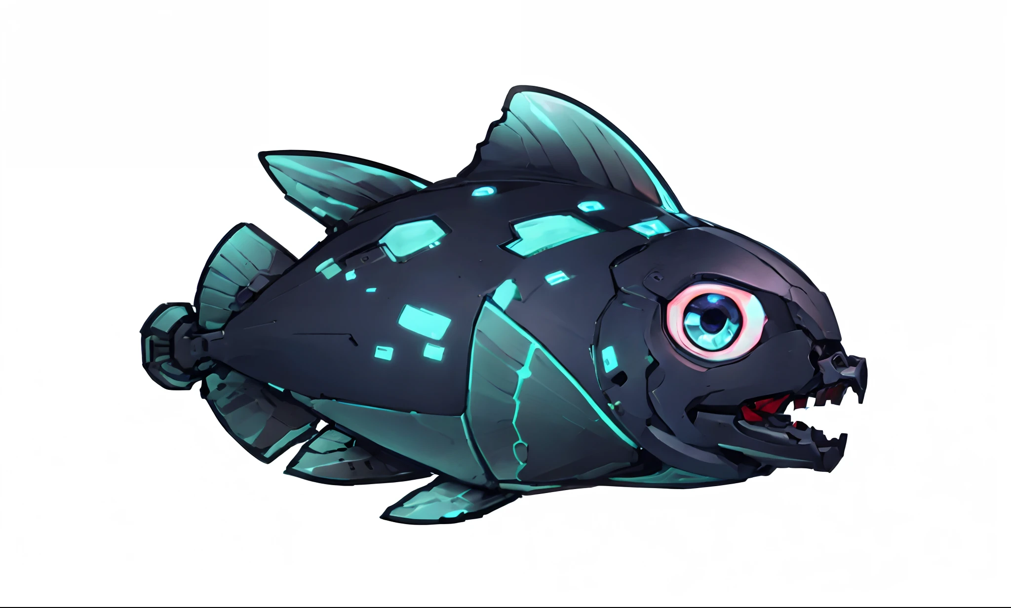 Mechanical fish,mechs,cartoonish style,lineworks,(tmasterpiece), ((best qualtiy), (ultra - detailed), (highly detailed CGillustration), (Lateral face),cinematric light,((1 mechanical whale)),(Machine-made joints:1.2),((Mechanical limb)(Mechanical vertebrae attached to the back)(mechanical cervical attachment to the neck)(Wires and cables are attached to the neck:1.2),(Wires and cables on the head:1.2) scientific fiction,urban backdrop,The is very detailed,rich colourful,More detailed,(Better performance)),laser eyes(Detailed blue),Sci-fi Blu-ray,LED lights,