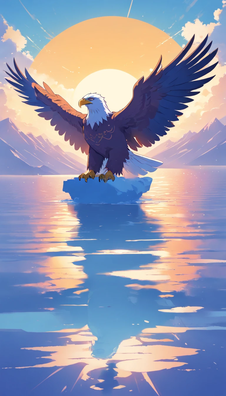 ((minimalist eagle logo))