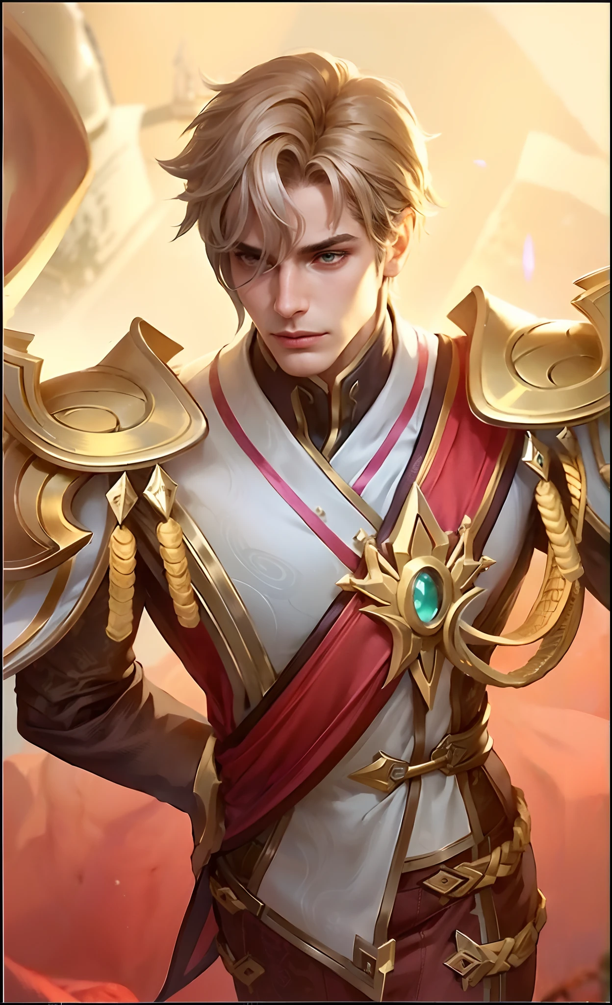 (Intricate Details, Masterpiece, Best Quality, High Resolution, 8k), (1man), (male:1.2), mature, dandy face, finely detailed eyes and face, toned body, masculine appeal, commanding presence, hot stud, bulging biceps and triceps, well-developed quadriceps and hamstrings, light skin, burgundy straight layered bangs hair, aquamarine eyes,  ornate details,  portrait, solo, half shot, looking down, detailed background, detailed face, (cogpunkai, cogpunk theme:1.1),  tech-mage,   [magic|technology], melding of spellcraft and advanced technology,  intricate [spellcasting clothes|mechanical gear], gear shaped glyphs,  ancient crystals,  [gears|ancient spell],  floating particles,  [innovative|enchanting] aura, high tech vehicle in background,   , finely detailed background, Depth of Field, VFX, young man and handsome