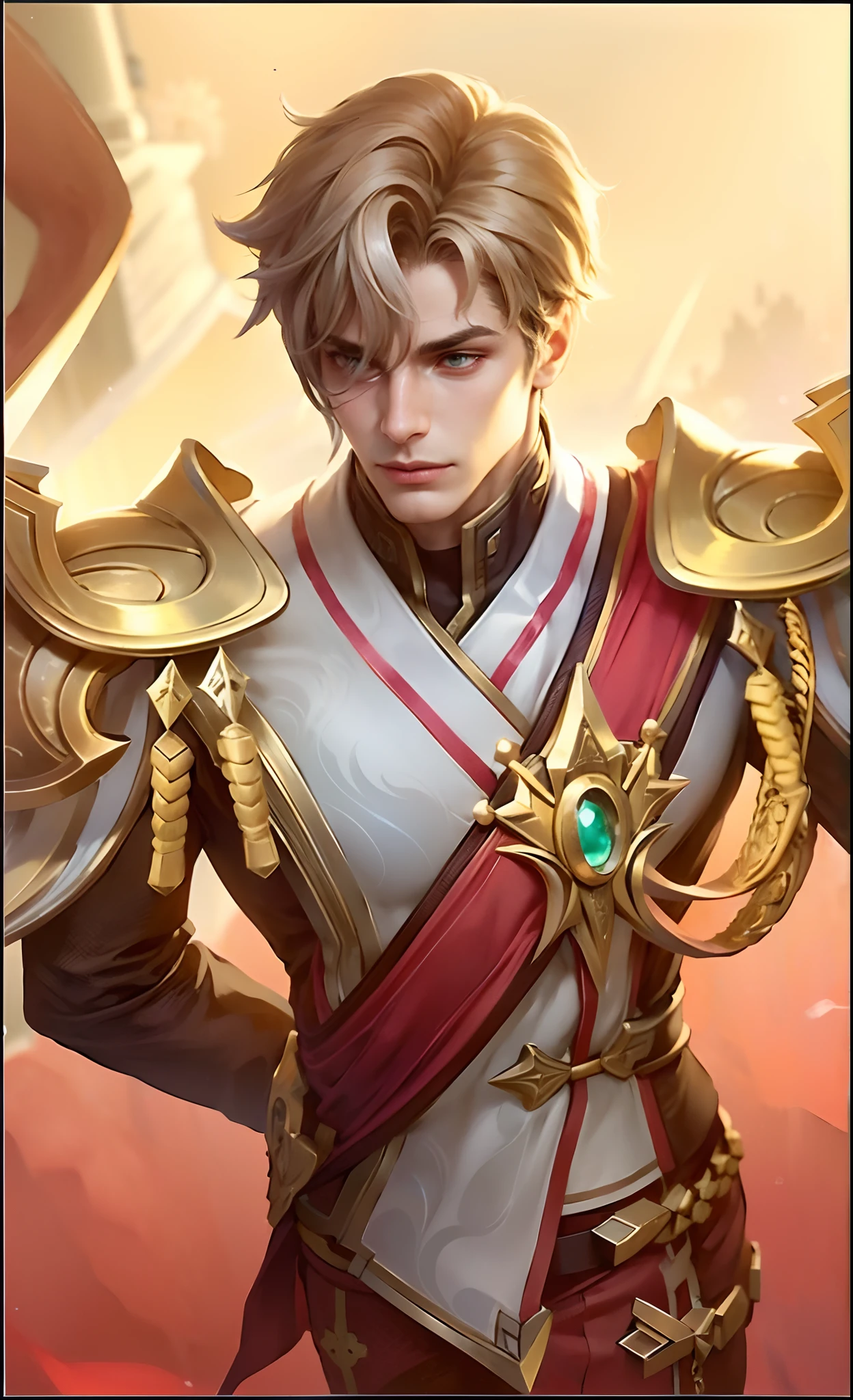 (Intricate Details, Masterpiece, Best Quality, High Resolution, 8k), (1man), (male:1.2), mature, dandy face, finely detailed eyes and face, toned body, masculine appeal, commanding presence, hot stud, bulging biceps and triceps, well-developed quadriceps and hamstrings, light skin, burgundy straight layered bangs hair, aquamarine eyes,  ornate details,  portrait, solo, half shot, looking down, detailed background, detailed face, (cogpunkai, cogpunk theme:1.1),  tech-mage,   [magic|technology], melding of spellcraft and advanced technology,  intricate [spellcasting clothes|mechanical gear], gear shaped glyphs,  ancient crystals,  [gears|ancient spell],  floating particles,  [innovative|enchanting] aura, high tech vehicle in background,   , finely detailed background, Depth of Field, VFX, young man and handsome