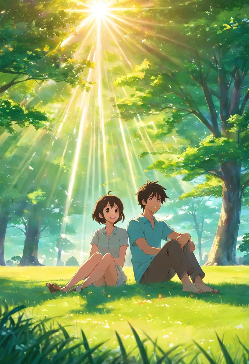 masterpiece, best quality, {{comic}}, {{{{{{2boys}}}}}}, {{{yaoi}}}, day, in autumn, masterpiece,best quality,official art,extremely detailed CG unity 8k wallpaper,