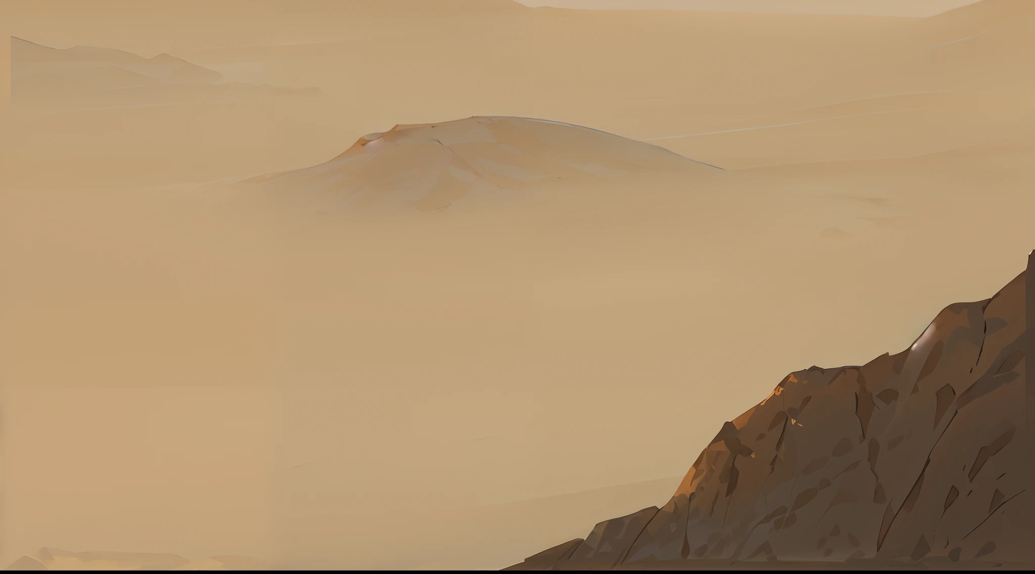 there is a man standing on a mountain top looking at the view, mars landscape, martian sands background, planet arrakis, mars as background, martian landscape, mars rover in background, overlooking martian landscape, mars in distance, desert planet, planet mars in the background, low detailed. digital painting, mars setting, desert background, on a remote desert planet