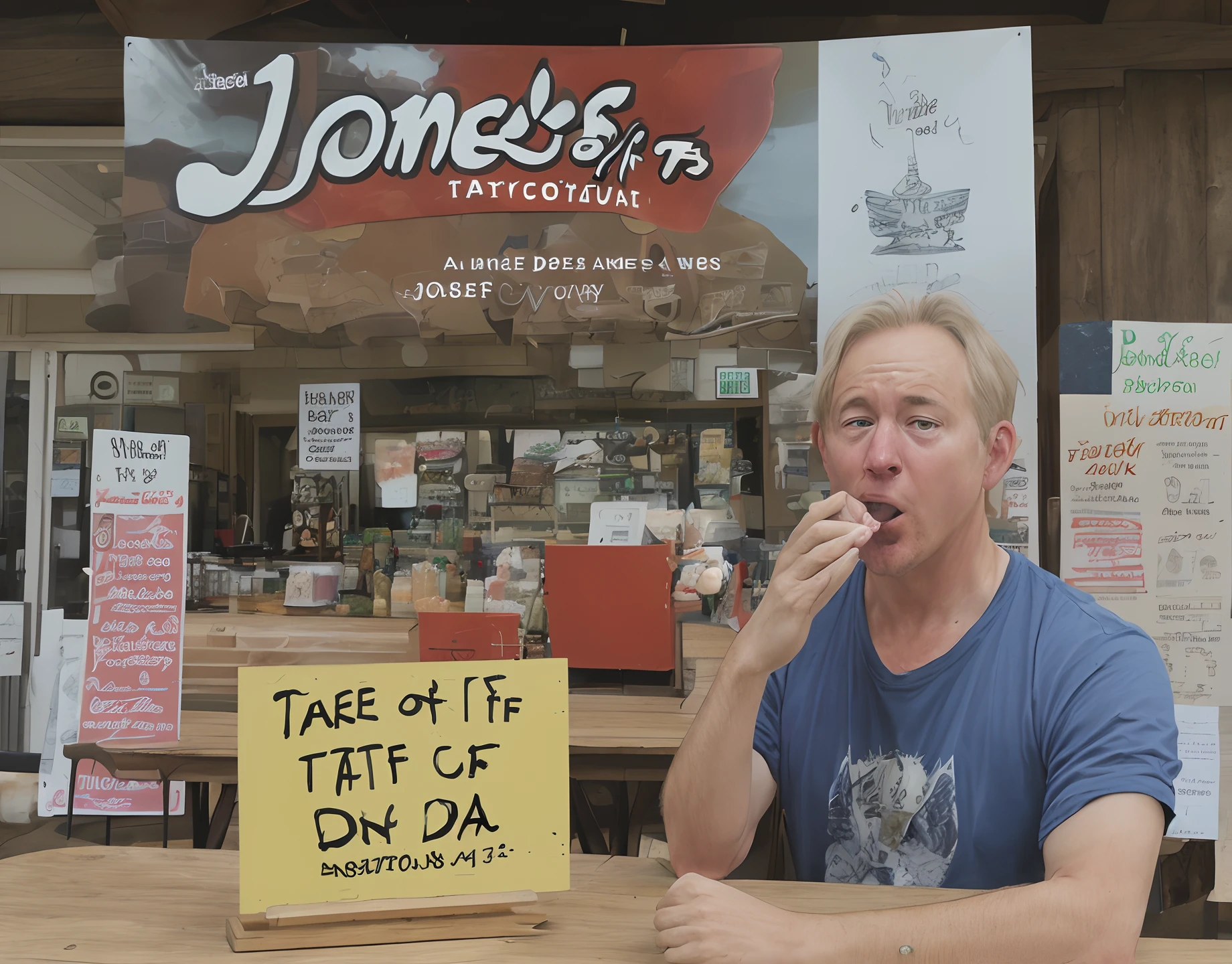 Sign taste of da jones