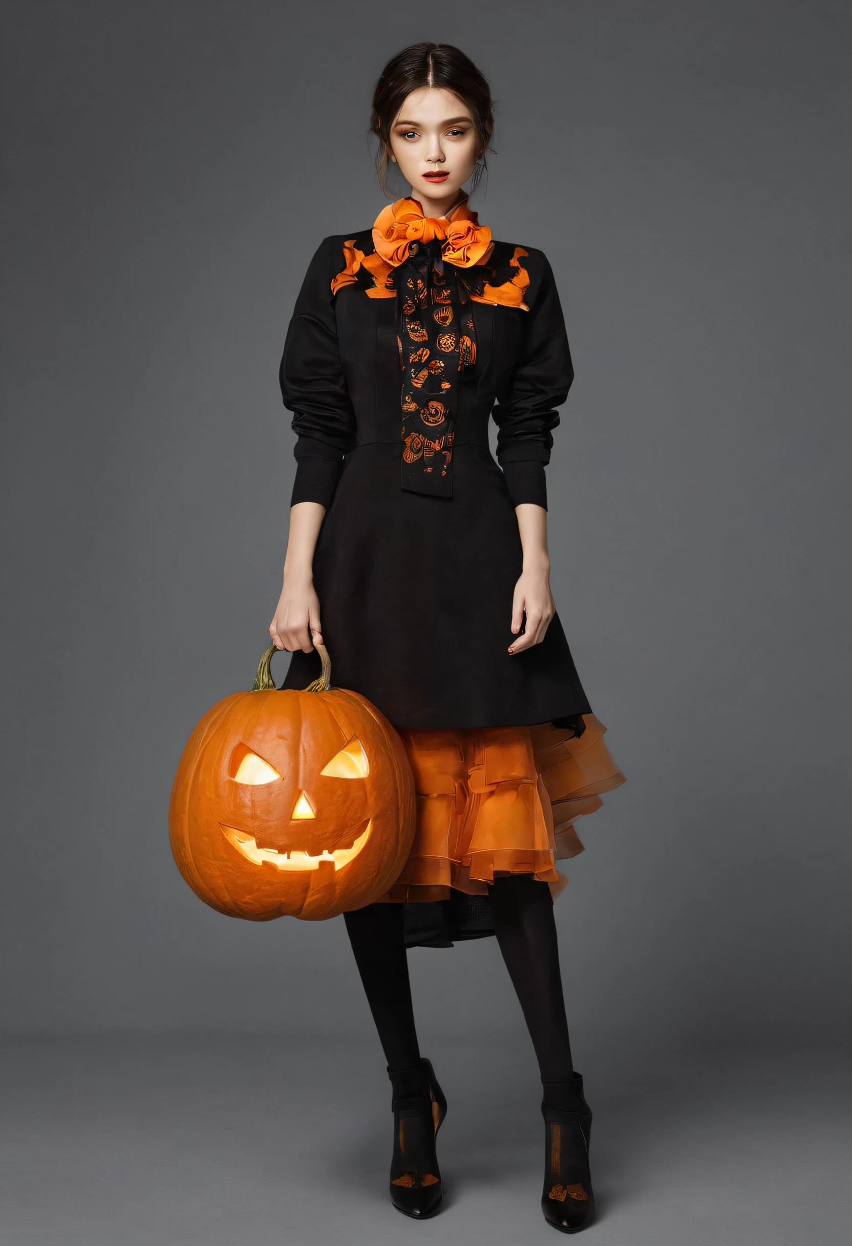 Masterpiece、top-quality、A hyper-realistic、Jack-o'-lantern