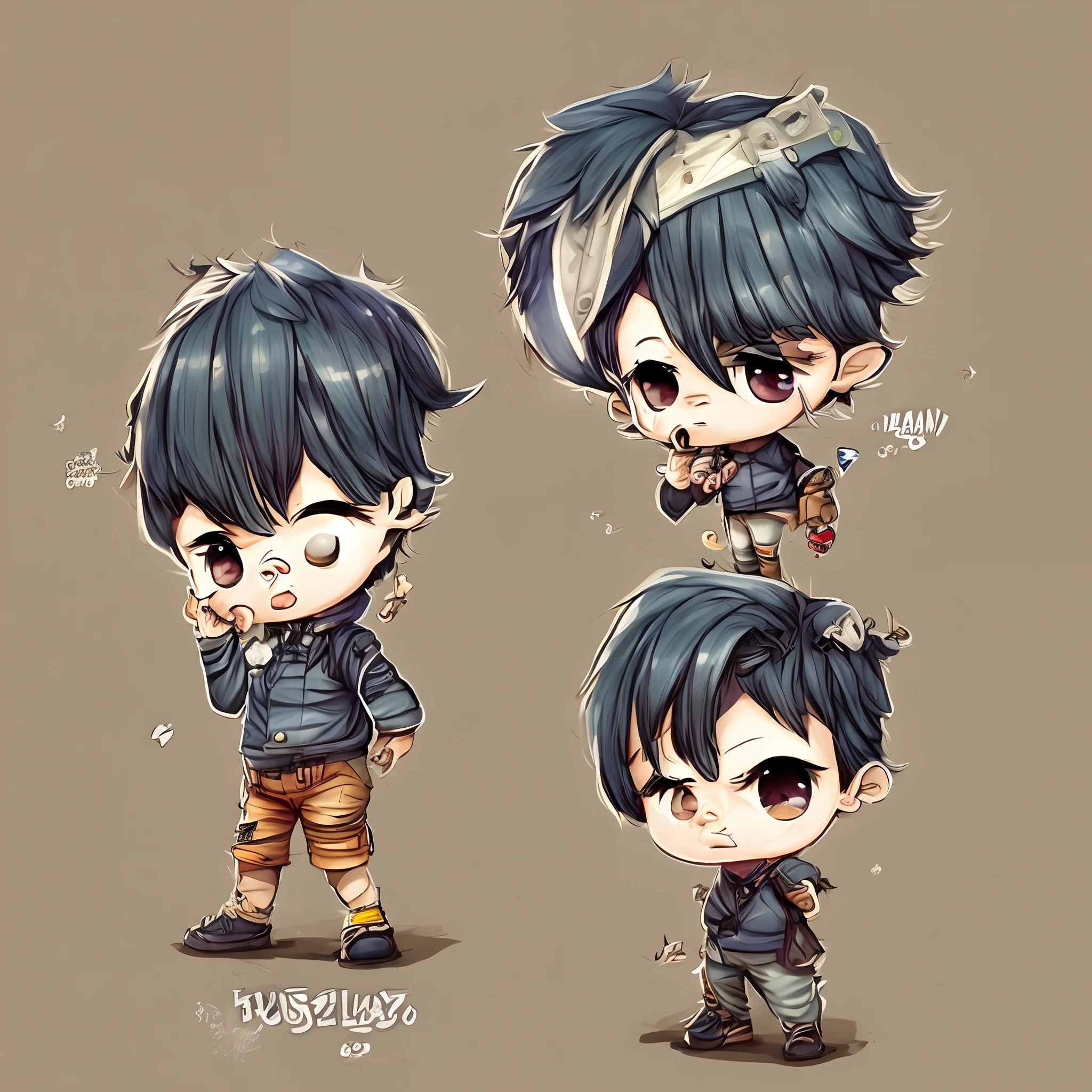 Cute Boy Chibi Character