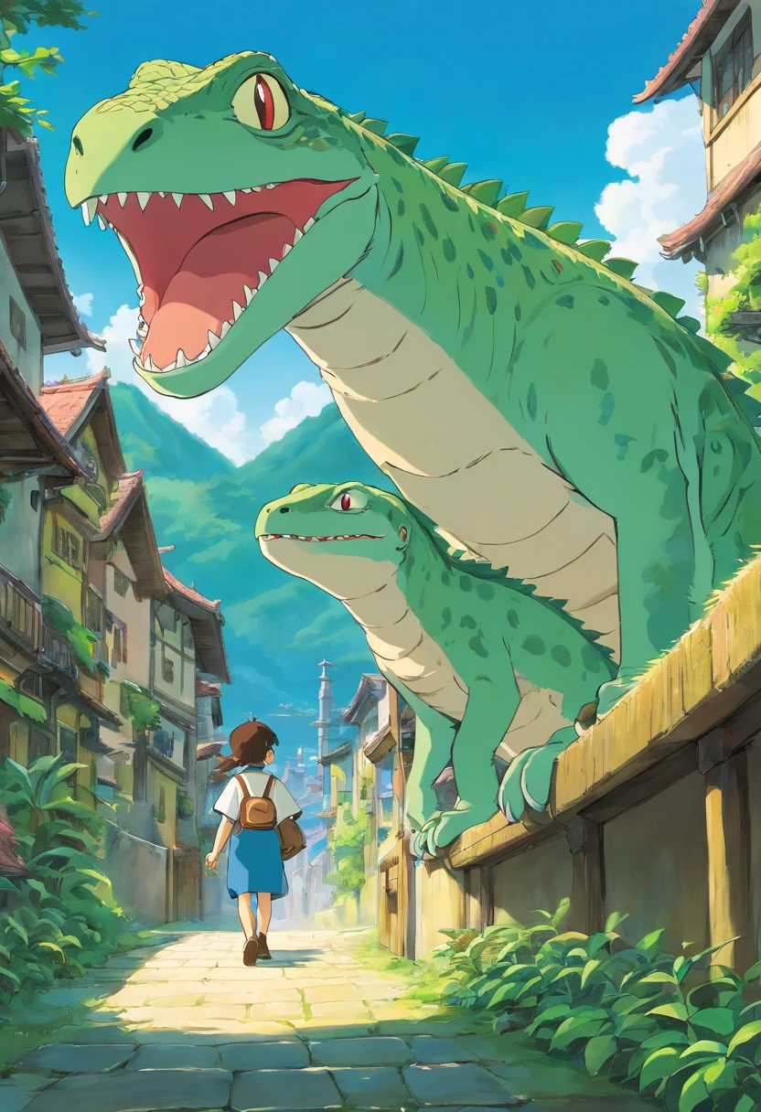 manga, verdejante、lagarto, alta qualidade