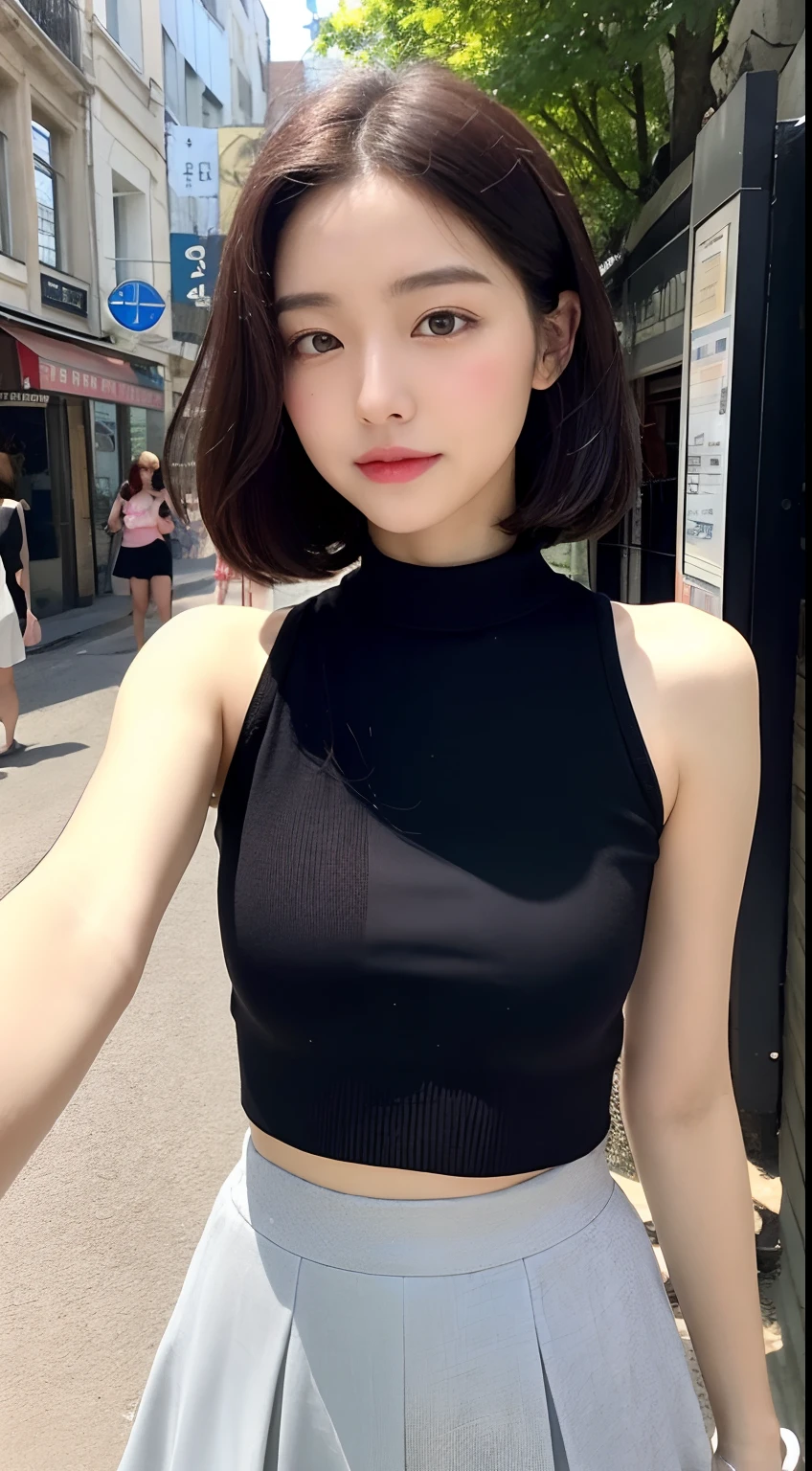 ((highest quality, 8K, masterpiece)), Mysterious atmosphere, Ethereal quality, (Realistic), (:1.5), (beautiful girl:1.5), (Super Baby Face:1. short hair:1.5), (Slender body line:1.2), (Small and slender figure:1.3), (Detailed eyes and face:1.2), aesthetic, alone, ((between legs)), (Beautiful breasts:1.2), (Fascinating Cleavage:1.3), (Pink turtleneck:1.3), (Skirt flipped up by the wind:1.5), (Browsing Caution:0.85), democracy, Power plant, (Sparkling atmosphere, Enchanting Sparkle, Bright lighting, Mysterious atmosphere, Enchanting Sparkle, Exciting colors, Captivating colors, Dramatic lighting, Captivating aura), (Accurate Shadows), (View the viewer)