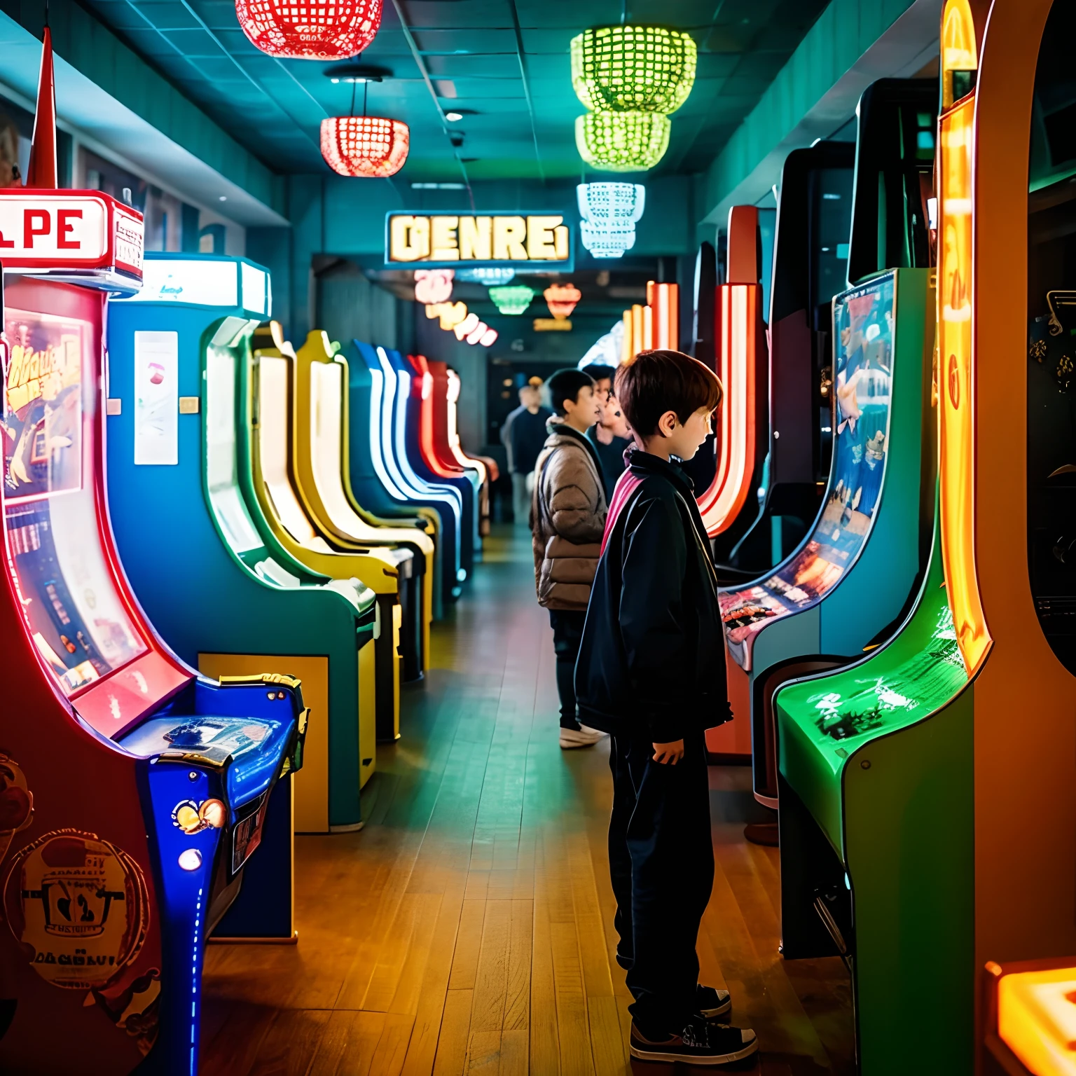 Arcade，Ninety years，A lot of boys