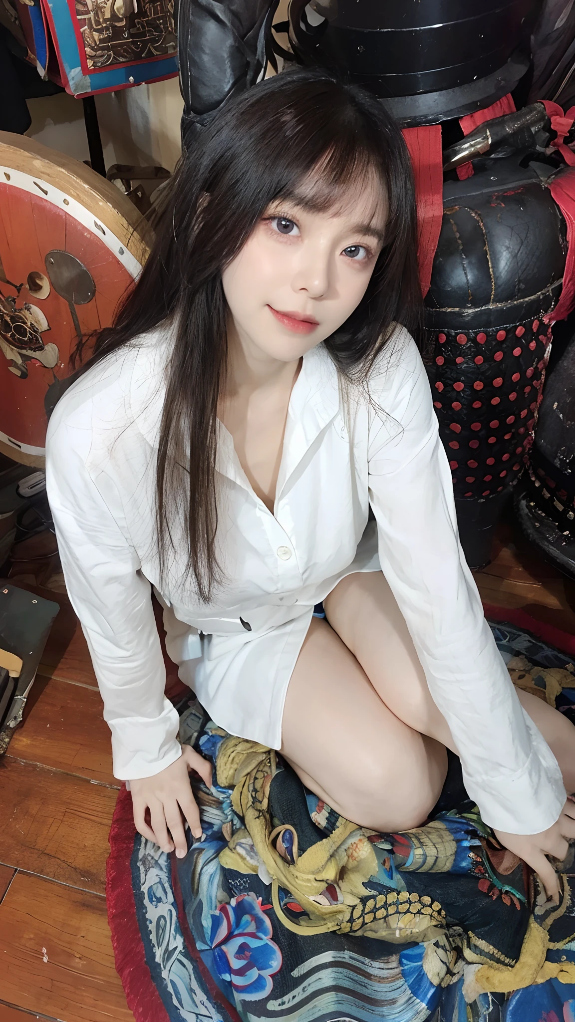Top quality, Masterpiece, 超高分辨率, (Realistic, : 1.4), Original photo, (True skin texture: 1.3), (filmgrain: 1.3), in a panoramic view, Portrait, Very wide lens, Narrow waist, cowboy lens, (bangs, Inconspicuous, Cold light,) Night, Close-up, Tears, Short hair, neck long, ears sticking out, bangs, Big eyes, Brightly Colored Eyes, In the house, Dust, Tindall effect, (Facial expression), Sitting, (hitting a wall), Crying, Frowning, (Looking down), Nervousness, Tears, smiling happily
one girl, eyes and face with beautiful details, White jabot, pink dark V, Brown eyes,