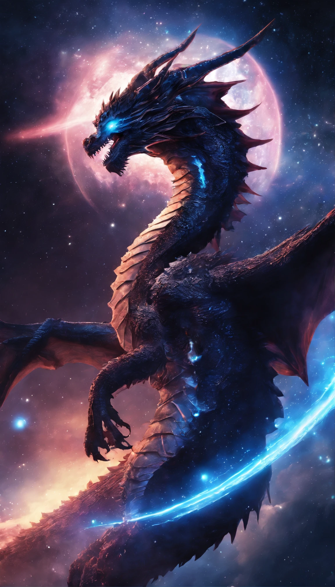 (best quality,4k,alta resolução,master part:1.2),extremamente detalhado,gigantesco,Western Dragon,black dragon,imensidade,Criaturas ferozes,aterrador,Escamas afiadas,cores vibrantes,atmosfera quente,tesouro,flying through the sky,overwhelming presence,envergadura majestosa,Olhar sinistro,Mythological creatures,mito