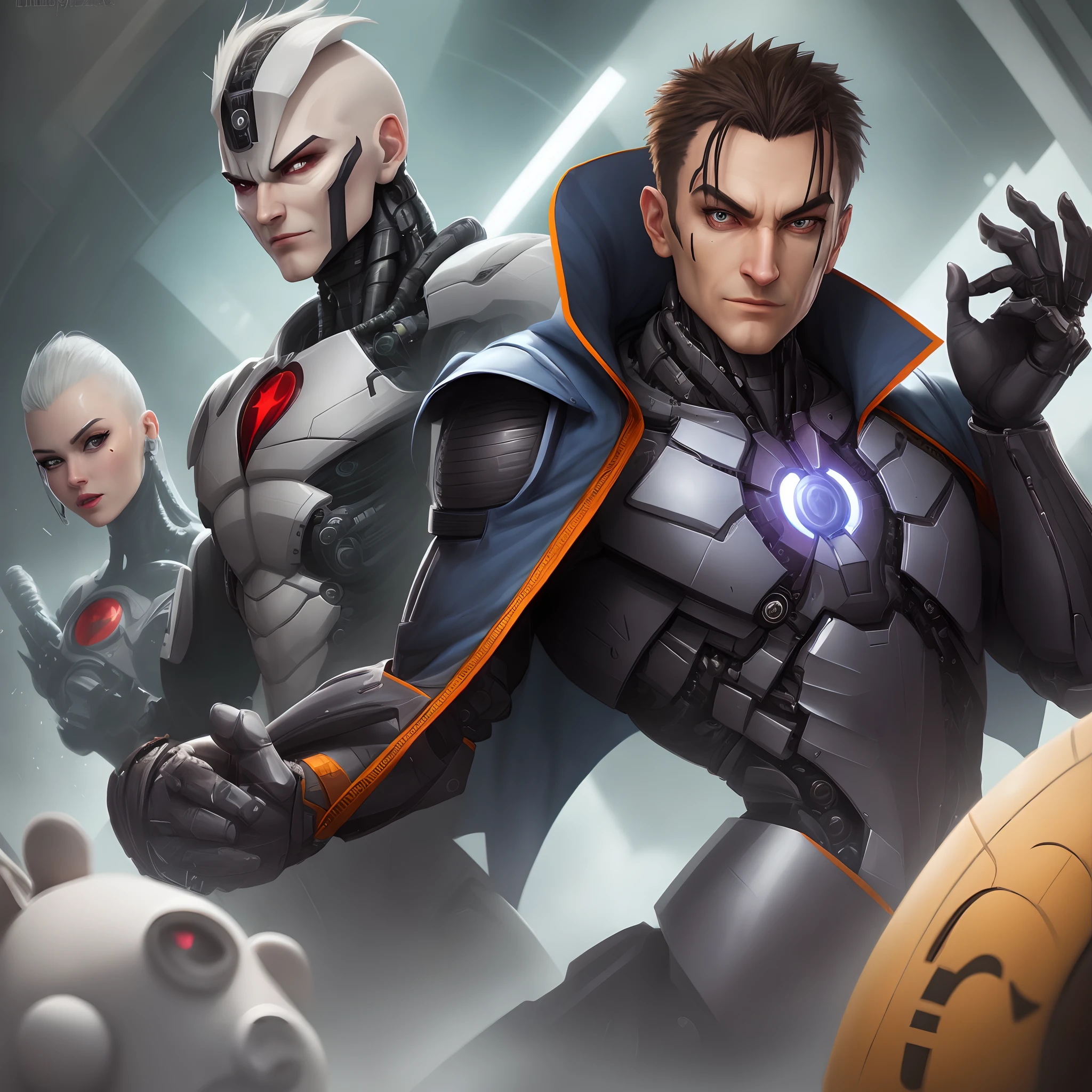 Create a US humanoid character but as a supervillain