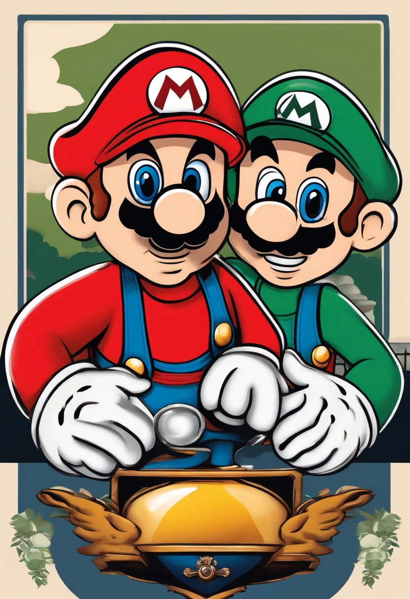crie o mario com o senario do mario