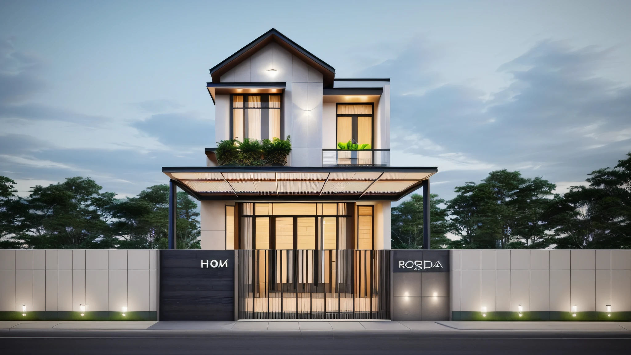 rendering of a modern residential townhouse, professional render, wide angle exterior 2023, highly detailed render, high quality rendering, realistic render, architectural render, high-quality render, detailed rendering, hyper-realistic render, hyper - realistic render, very realistic 3 d render, high render, realistic rendering, very realistic render