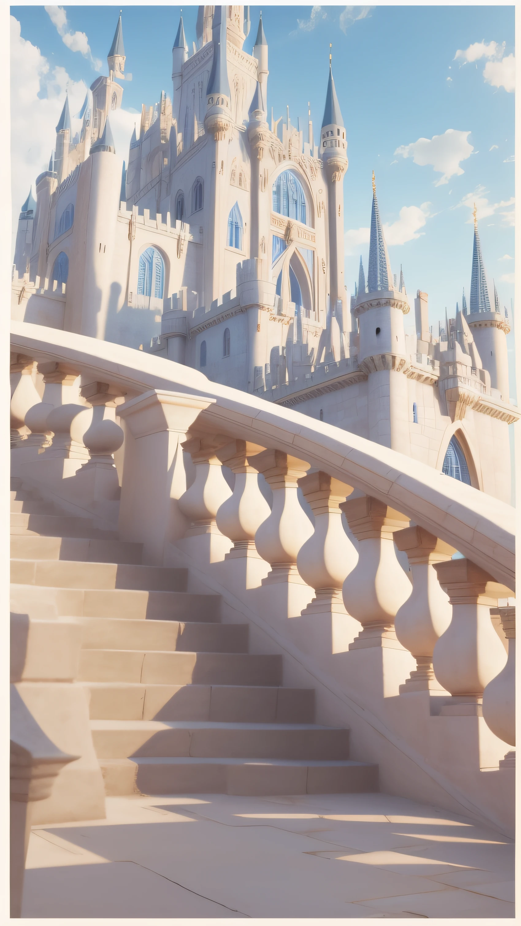 medieval times，Architectural scenes，Luxury architecture，European-style palace
